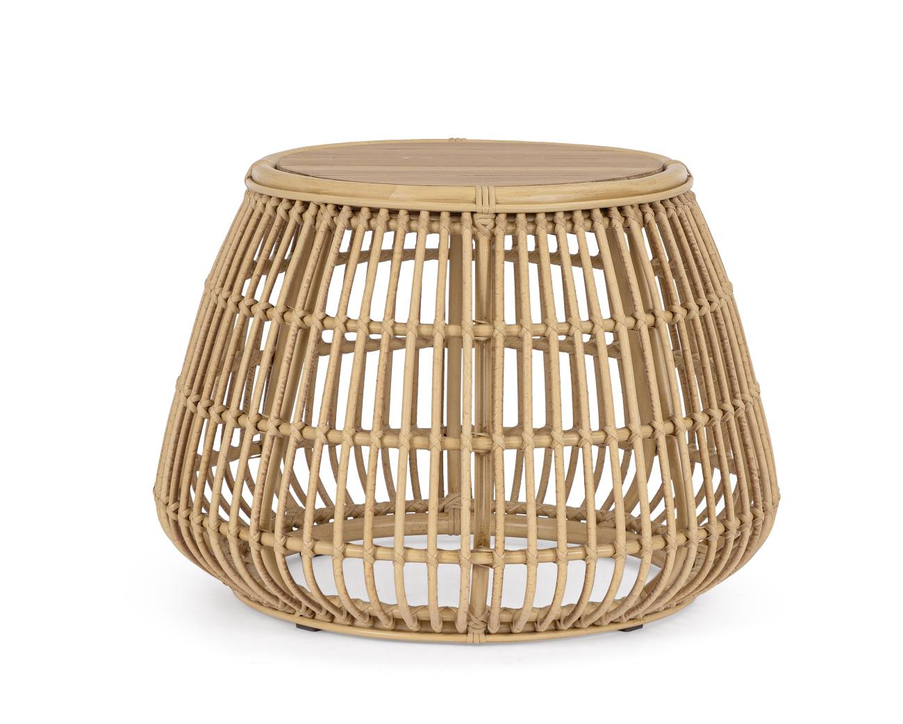 Gartencouchtisch Adelma Rattan-Optik, Natur