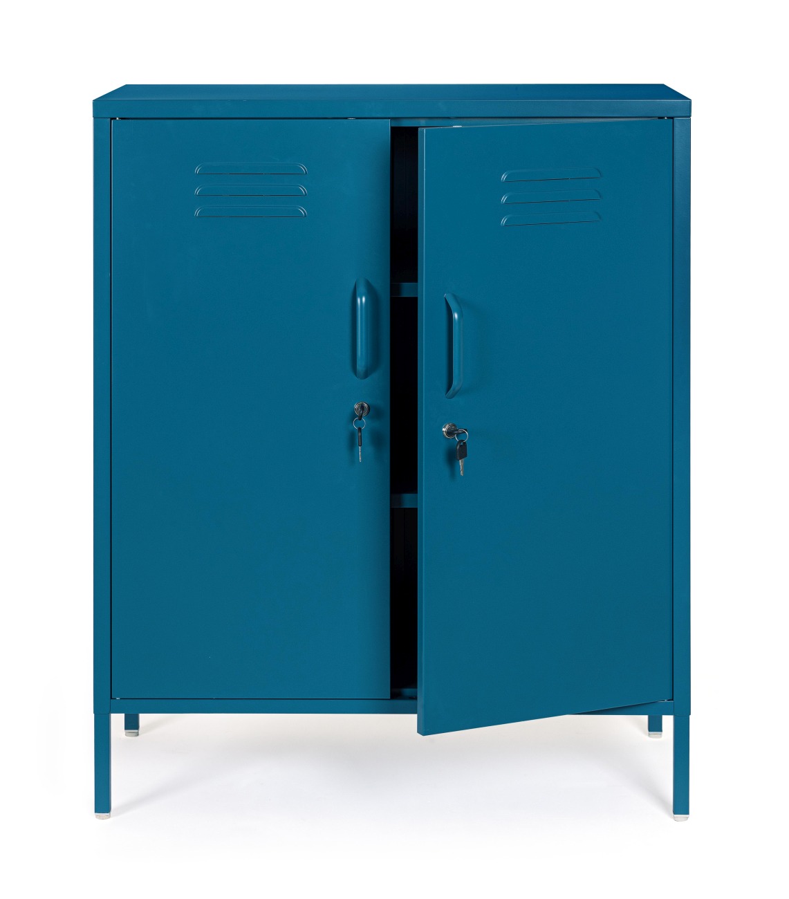 Kommode Cambridge aus Metall, Blau