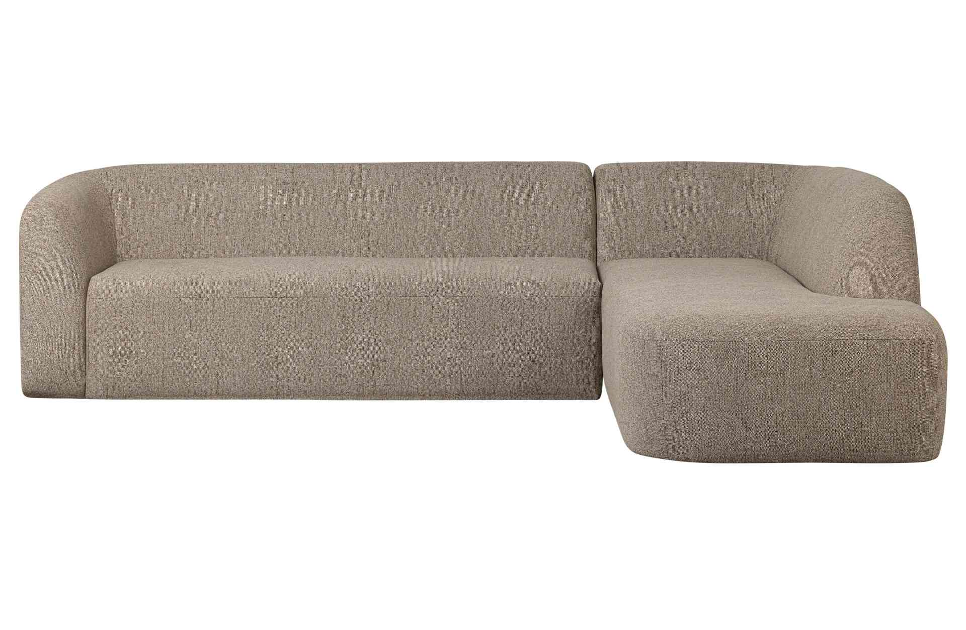 Ecksofa Sloping, Rechts, Hellbraun