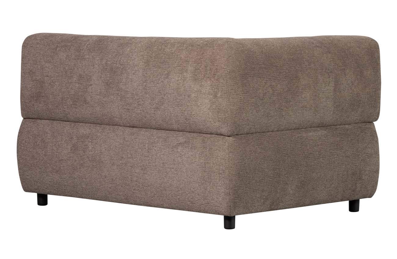 Modulsofa Louis aus Chenille Links, Braun