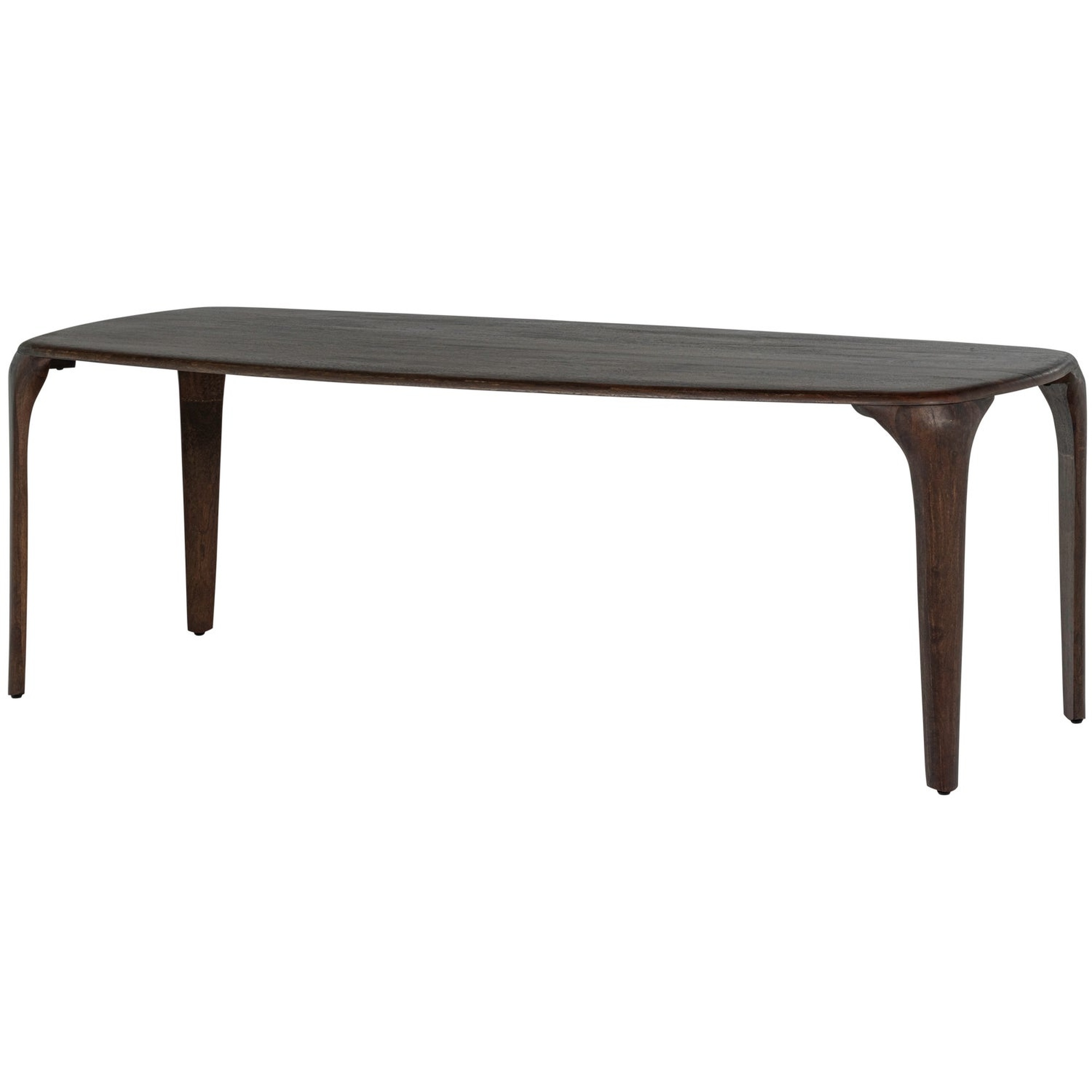 Esstisch Fiore aus Mangoholz in Dunkelbraun - 230 x 95 cm, stilvoller Holztisch mit Walnuss-Finish