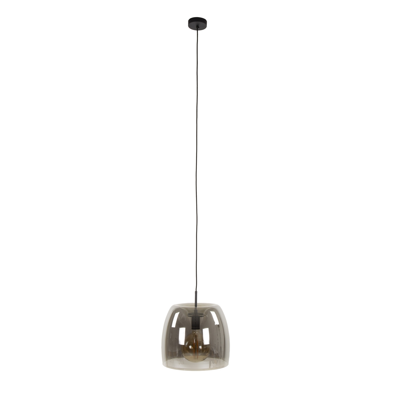 Hängeleuchte Kupenac - Rauchglas, Ø 35 cm, inkl. LED