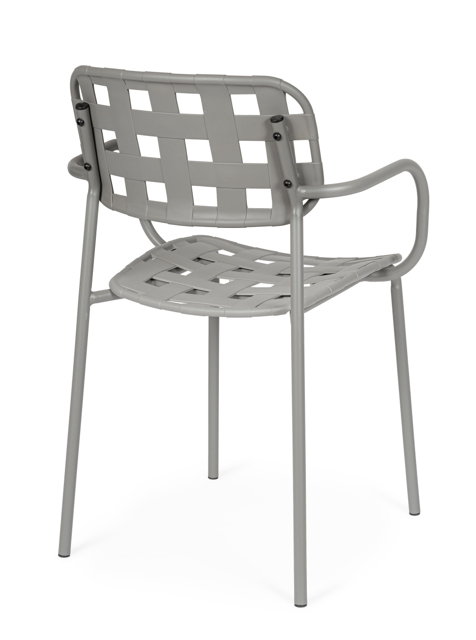 Gartenstuhl Clover mit Armlehne, Grau
