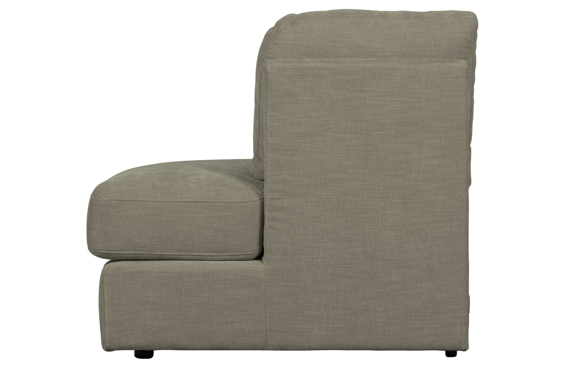 Modulsofa Family 1-Seat Eck-Element Rund Rechts, Grau