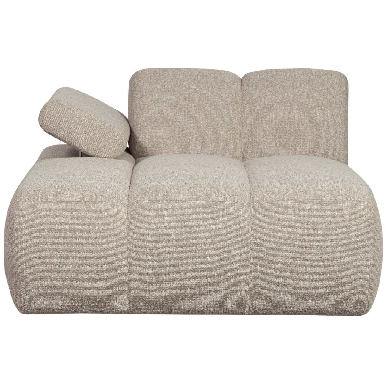 Modulsofa Mojo Boucle Chaiselongue-Links, Beige