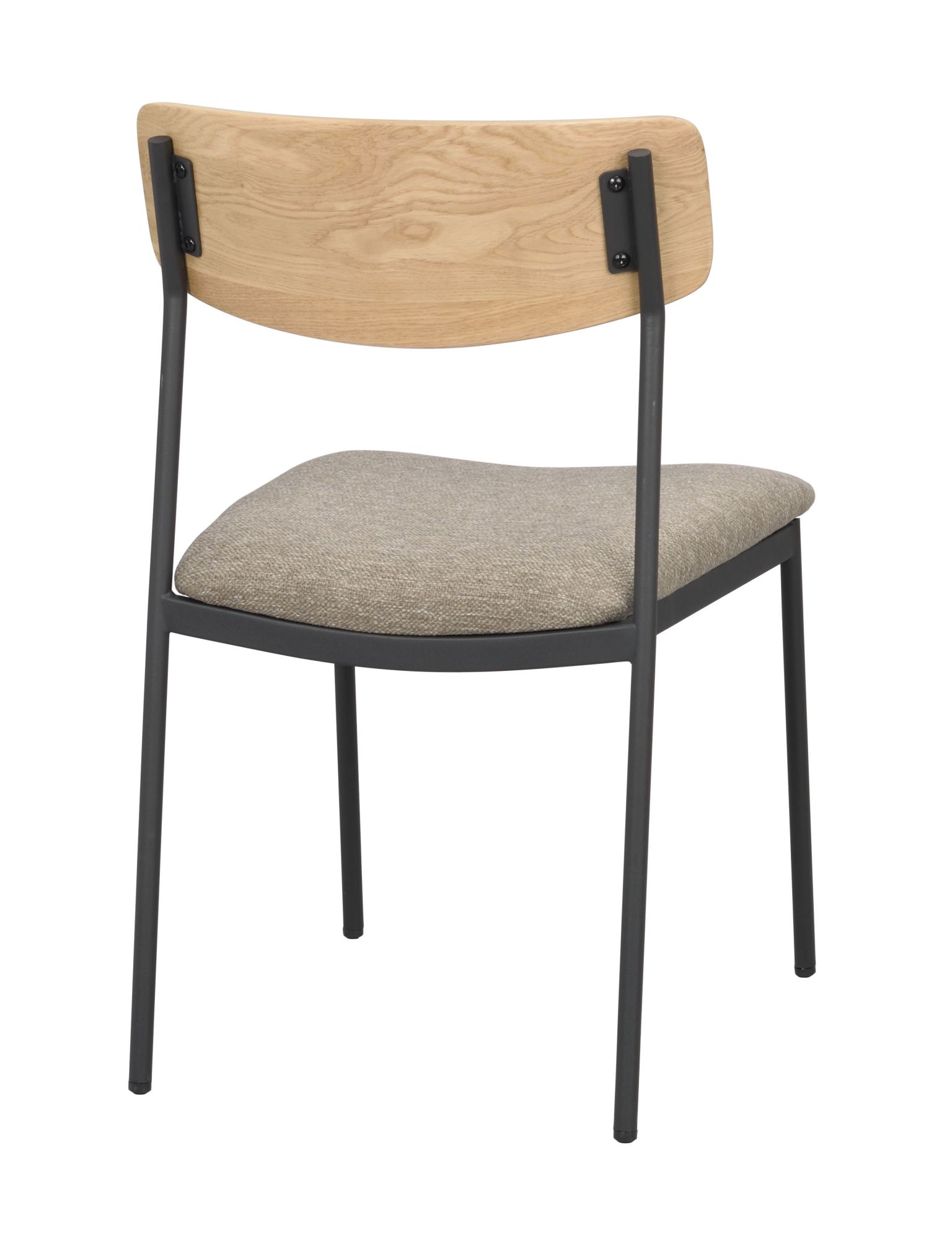 Stuhl Maymont 2er Set, Eiche / Dunkelbeige – modernes Design trifft Komfort.