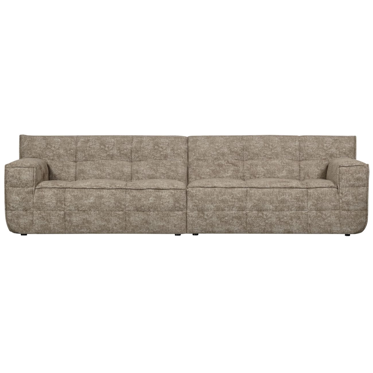 Sofa Timor aus Chenille-Stoff, Natur