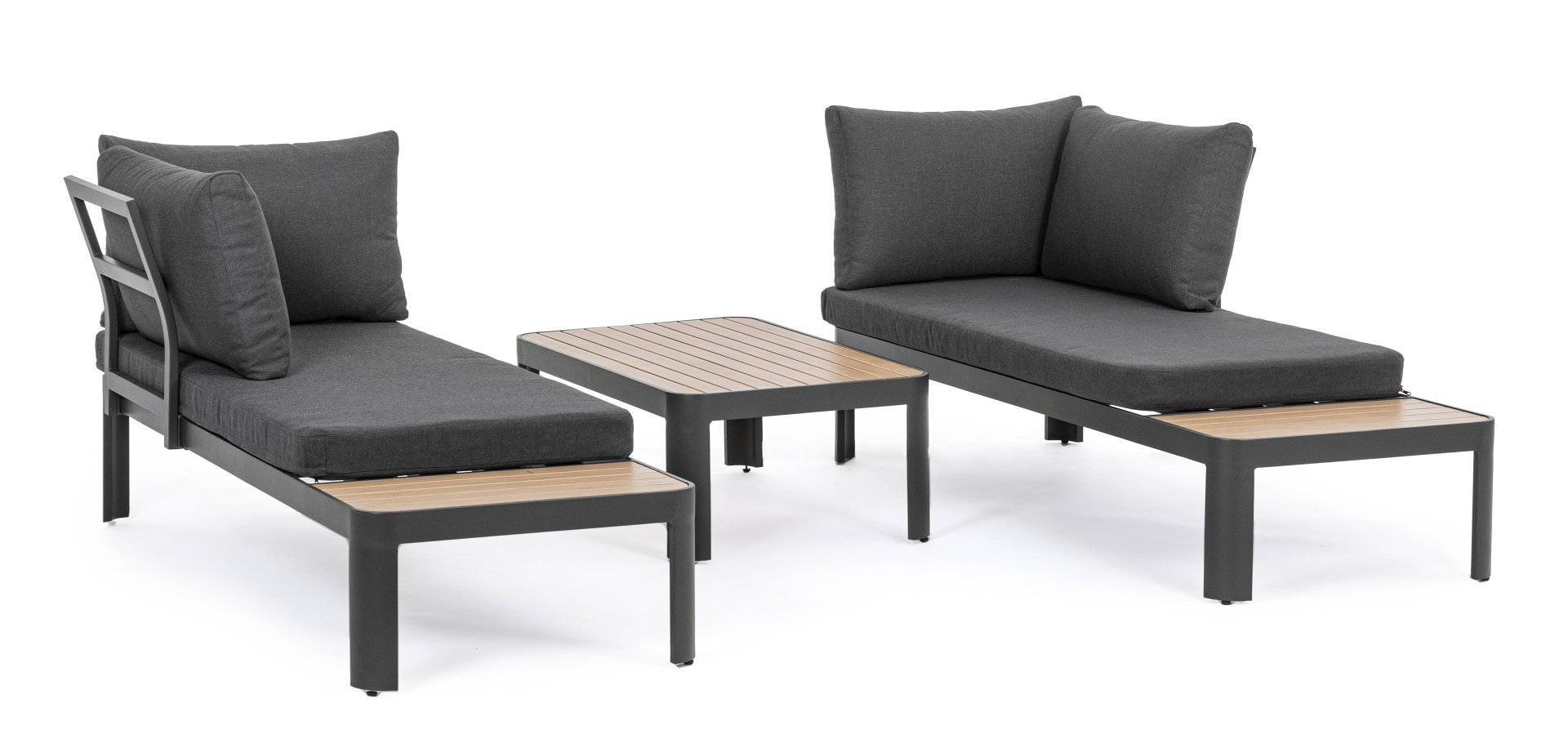 Gartenlounge  Narelle aus Aluminium, Anthrazit