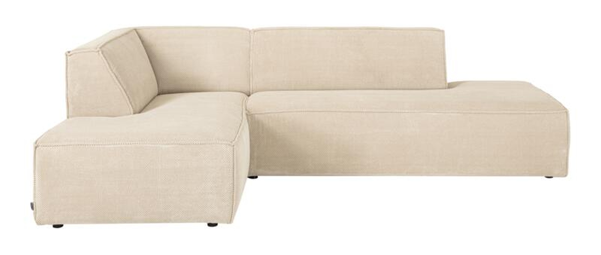 Ecksofa Cliff, Links, Beige