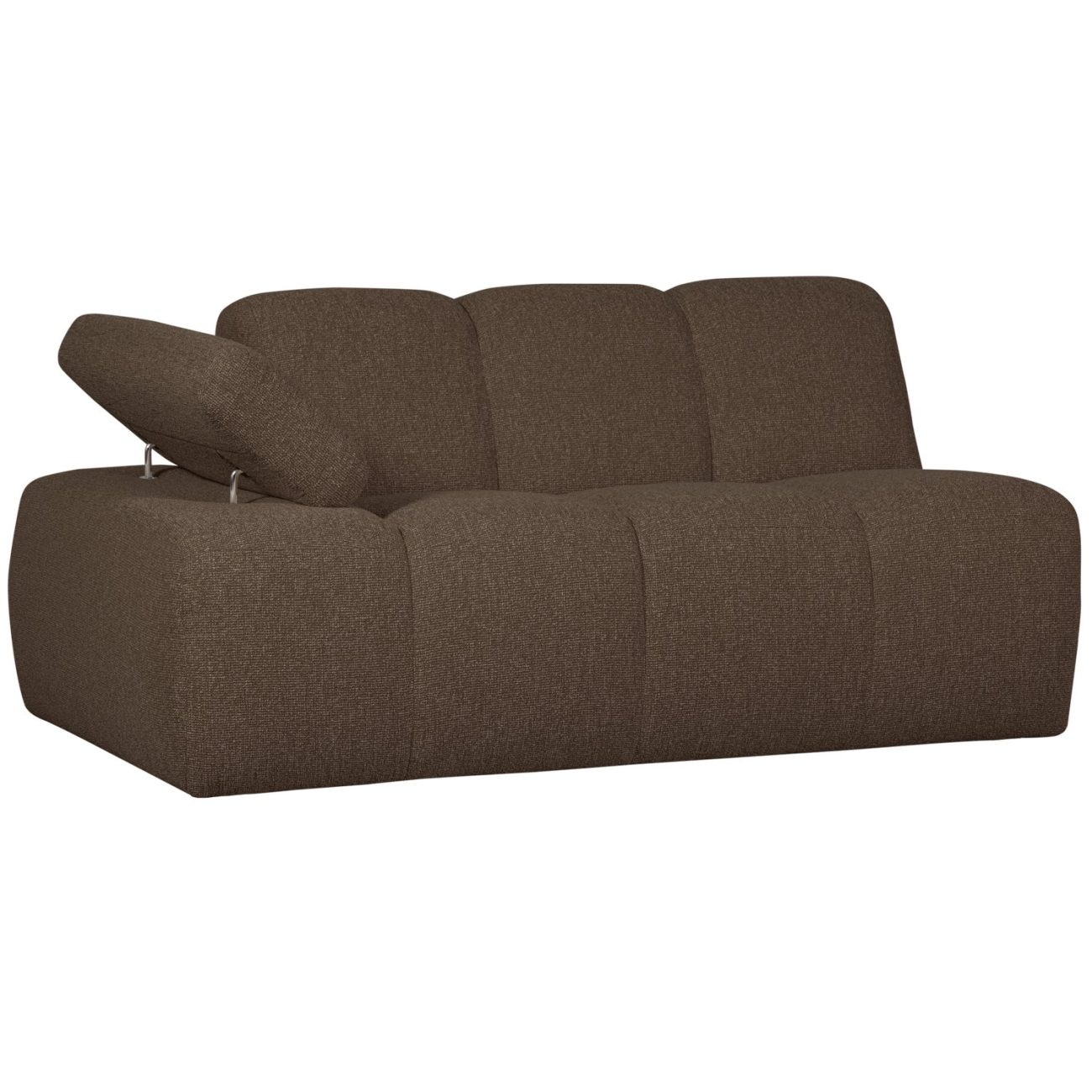 Modulsofa Mojo Boucle 1,5er Arm-Links, Braun