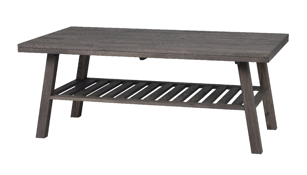 Couchtisch Brooklyn, Eiche, 130x75x52cm, Eiche Dunkelbraun