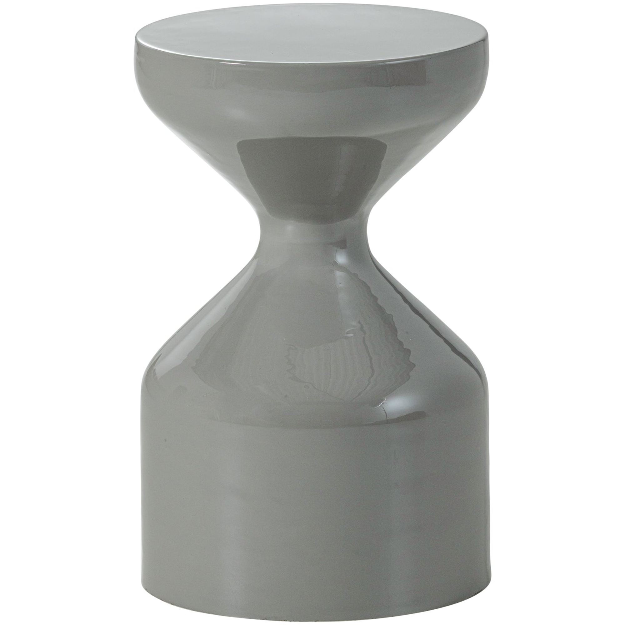 Beistelltisch Floyd aus Metall in Hellgrau - moderner, glänzend mit trendigem Design