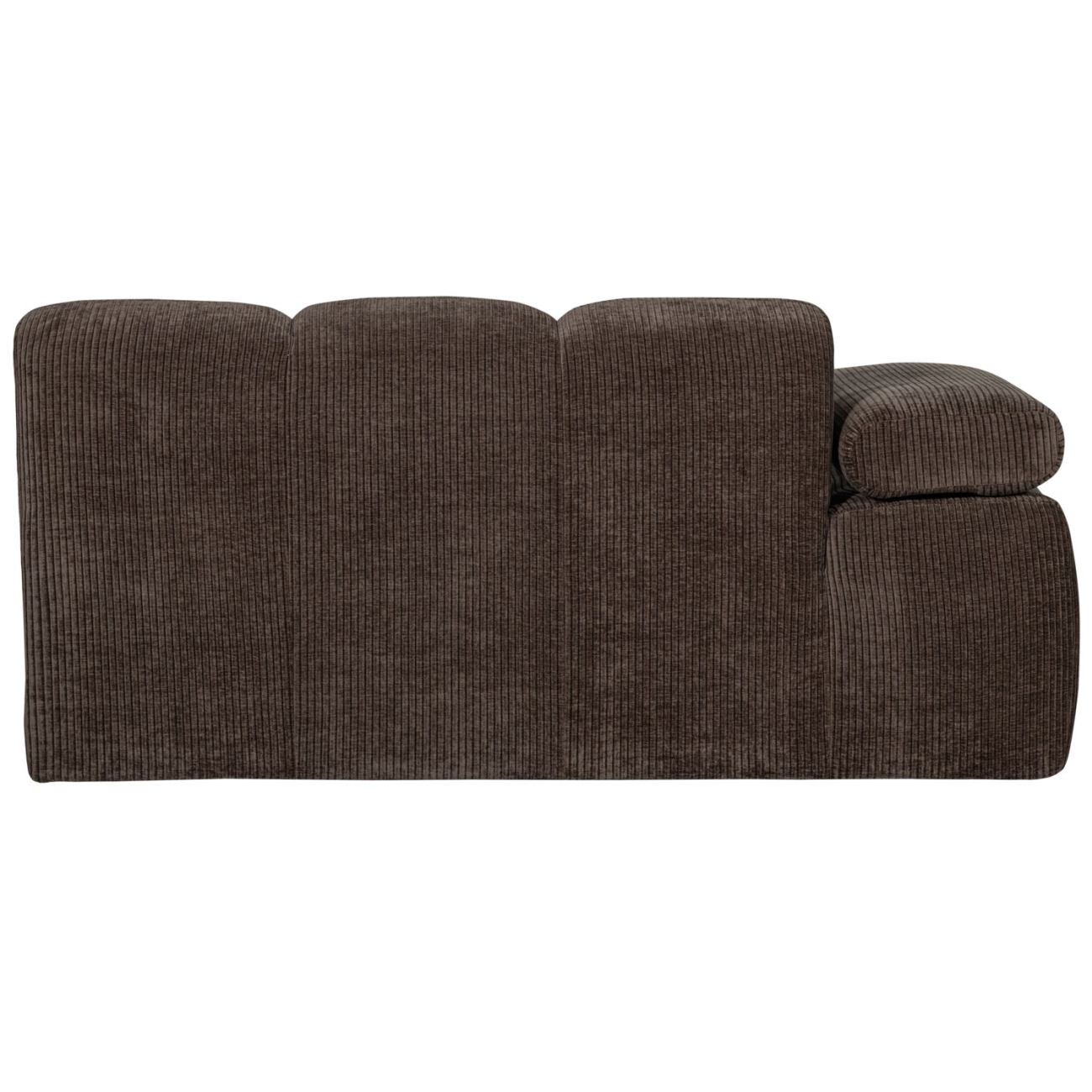 Modulsofa Mojo Flachcord 1,5er Arm-Links, Braun