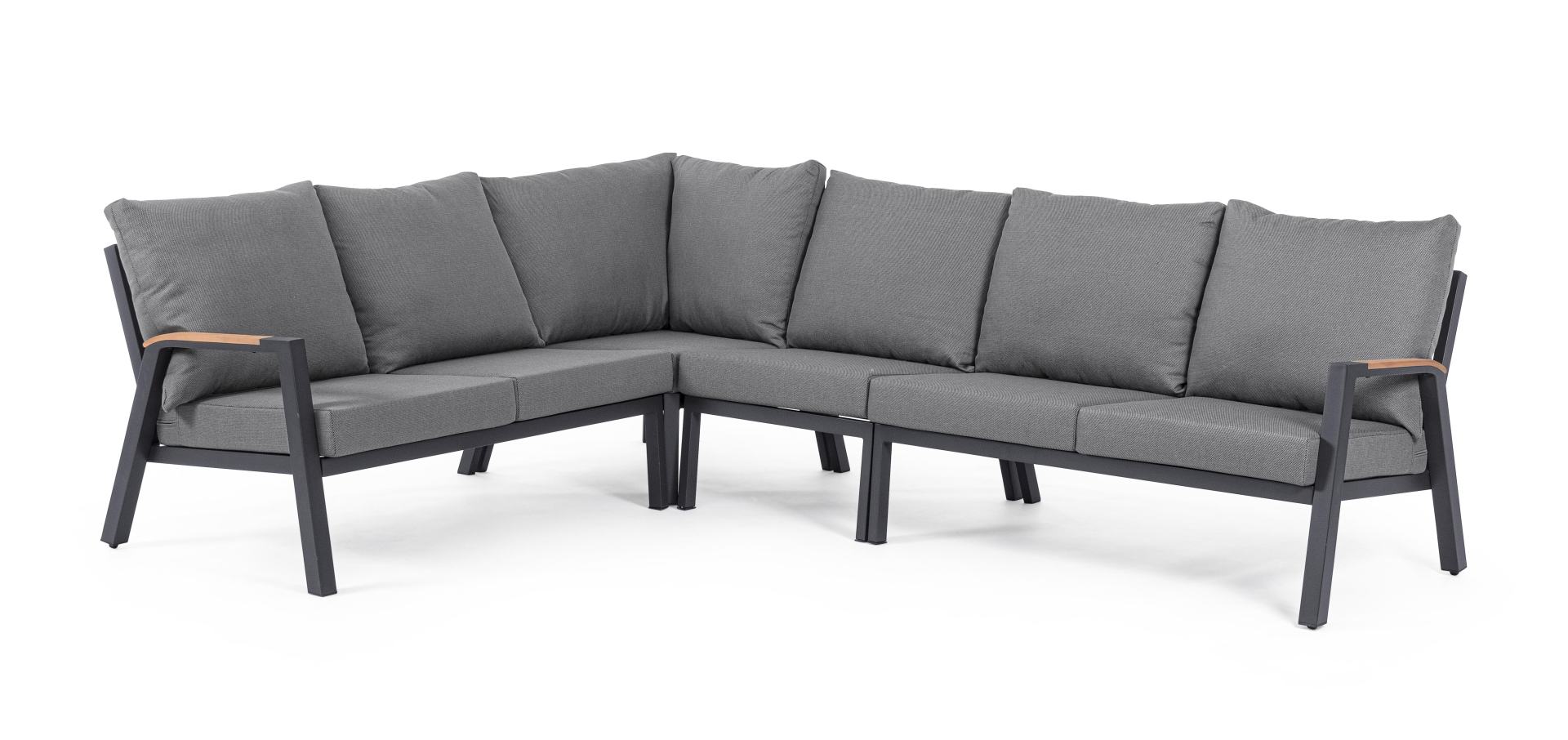 Gartensofa Jacob aus Aluminium, Anthrazit