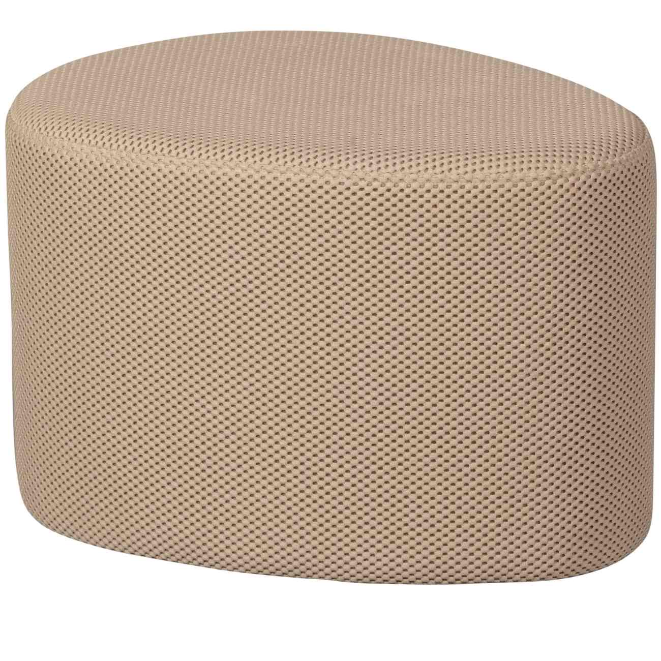 Hocker Puuk aus Netzstoff 60x47 cm, Natur