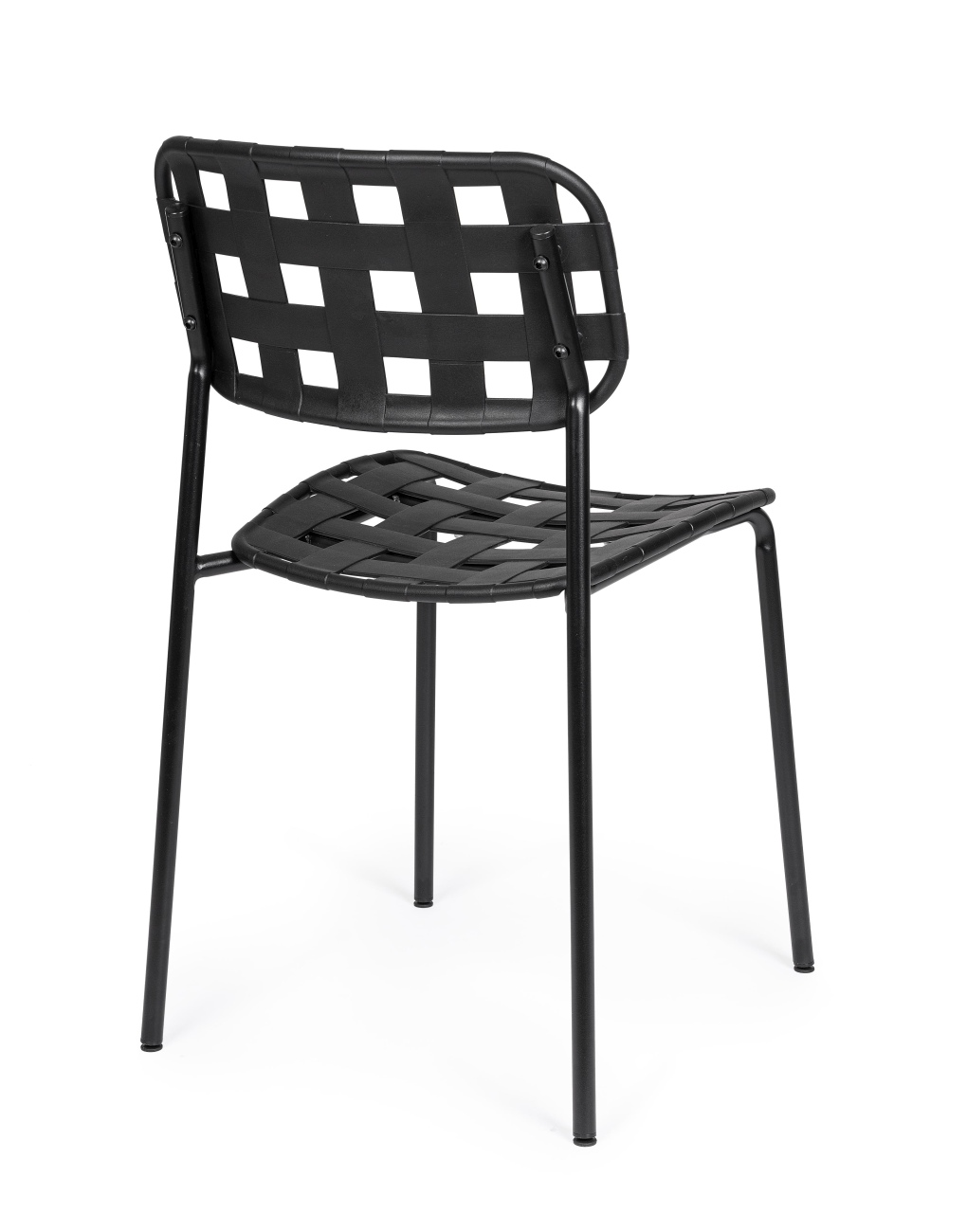 Gartenstuhl Clover aus Metall, Schwarz