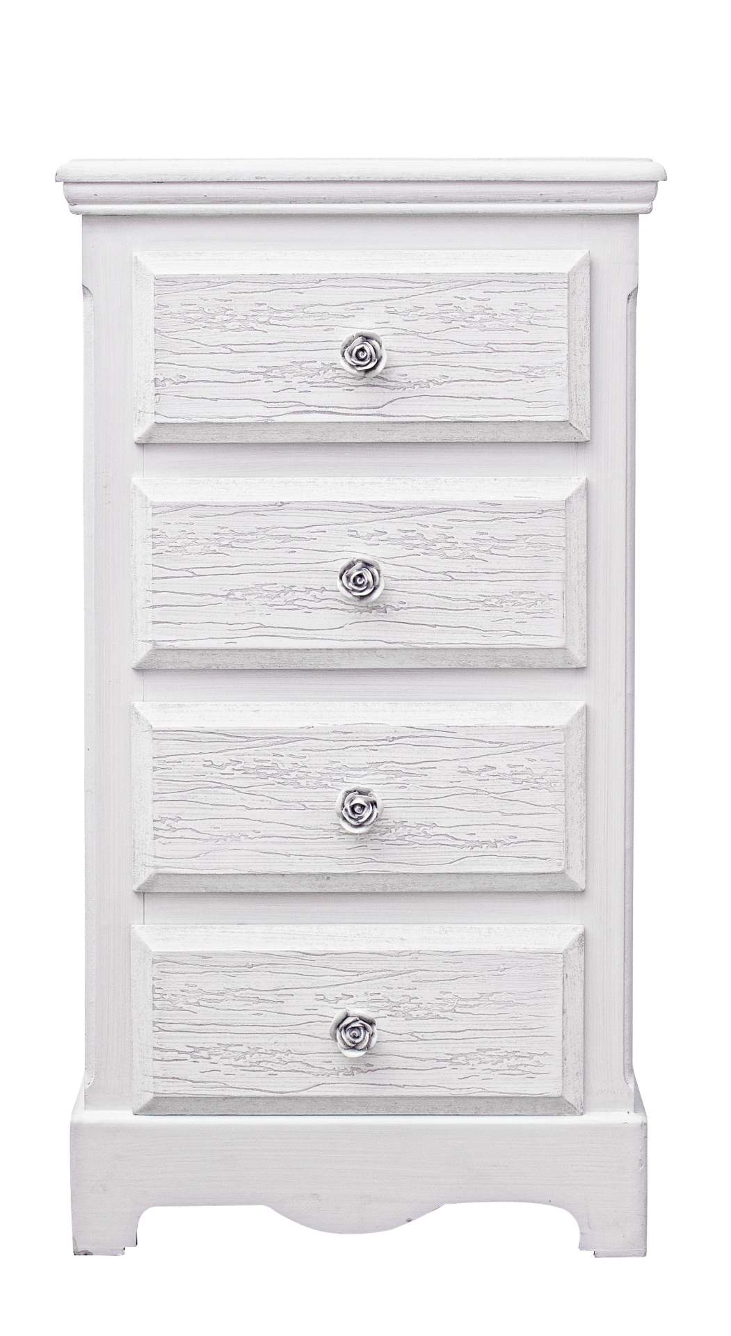 Kommode Blanc aus MDF Cubic, 4 Schubladen