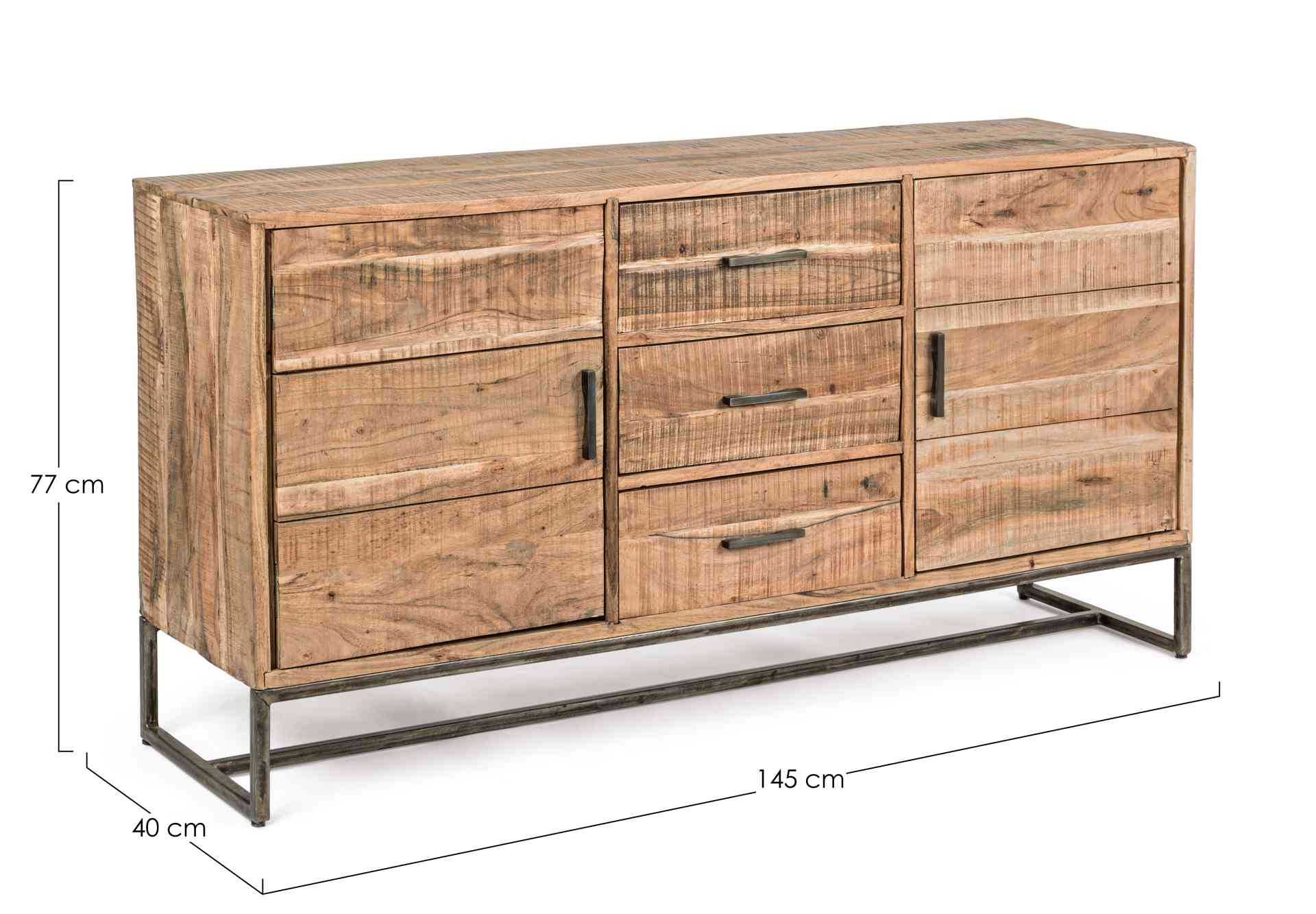 Sideboard Elmer aus Akazienholz, 145 cm