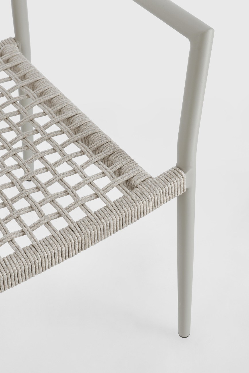 Gartenstuhl Caleta aus Aluminium, Saturn / Saturn