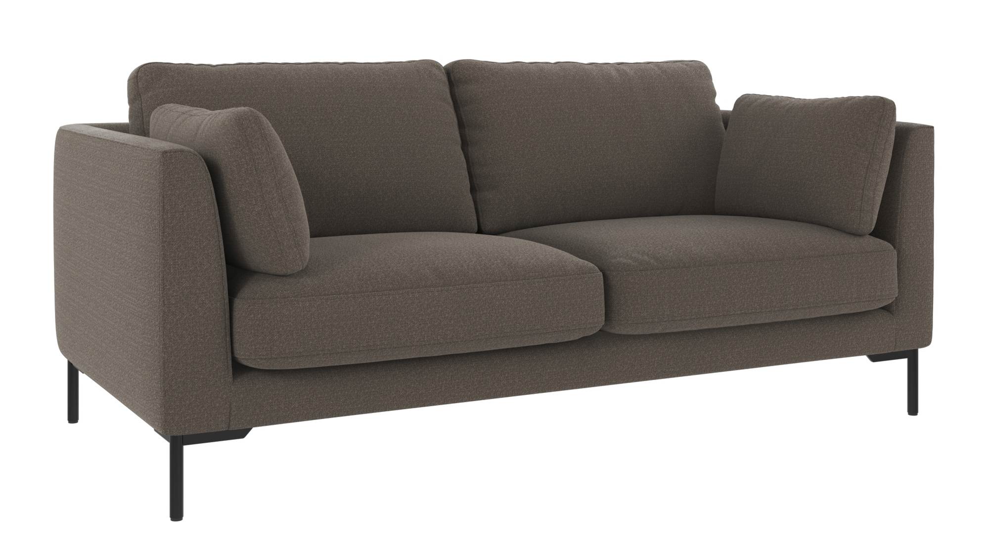 Sofa Corwin 2,5-Sitzer, Bezug Rita Mittelgrau
