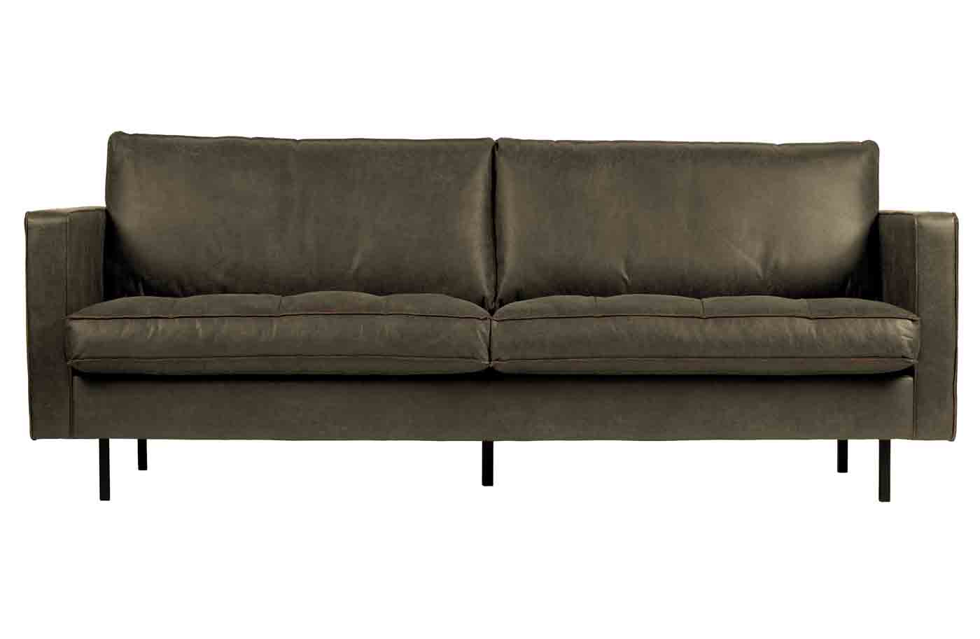 Rodeo Classic Sofa 2,5 Sitzer Lederoptik Army