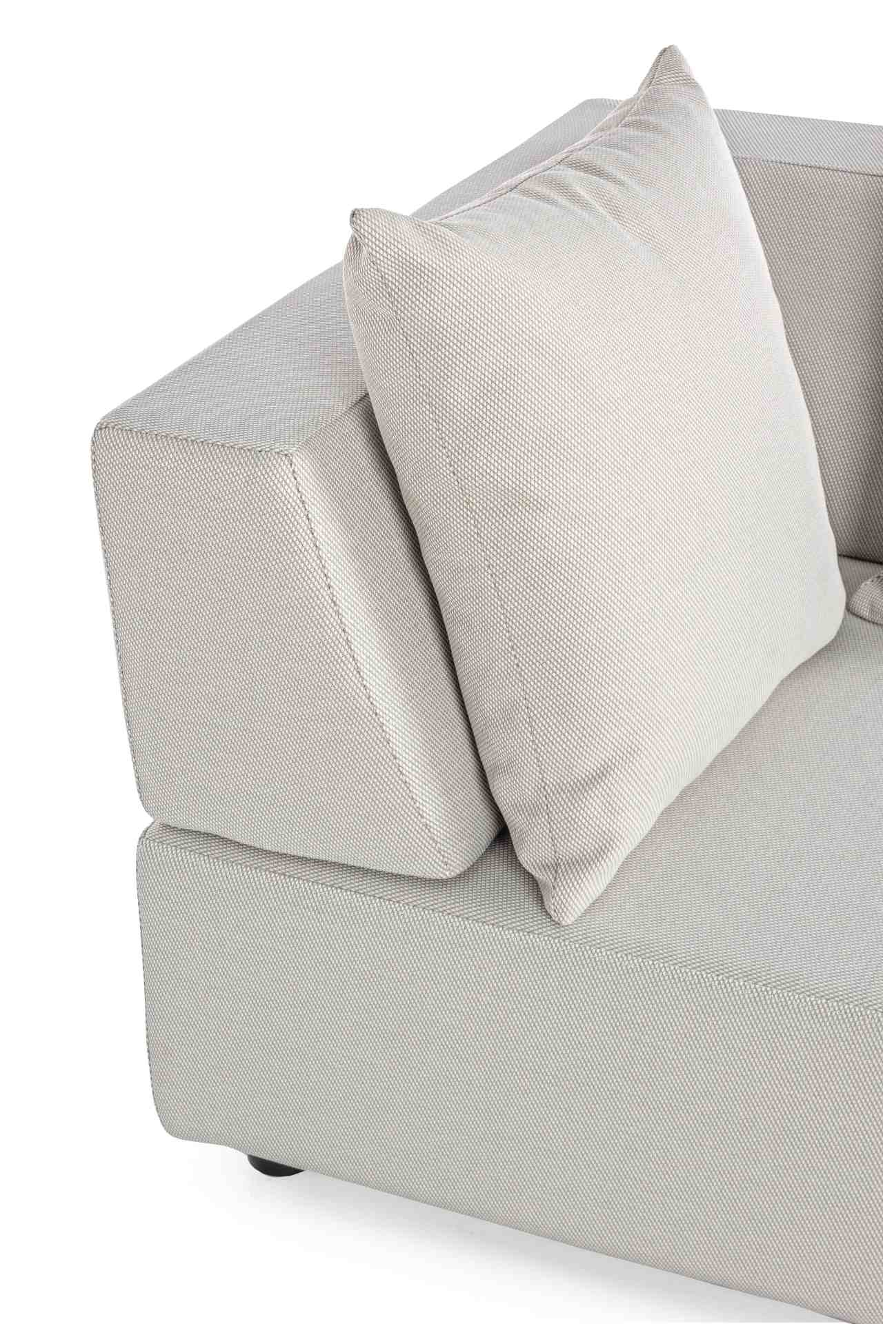 Gartenlounge Sofa Piper mit Kissen und verstellbarer Rückenlehne