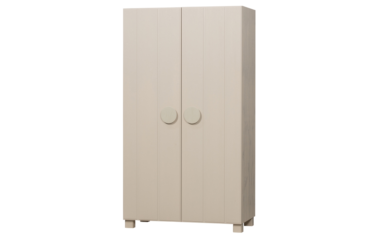 Kleiderschrank Noah aus Kiefernholz, Beige Kleiderschrank Noah aus Kiefernholz, Beige