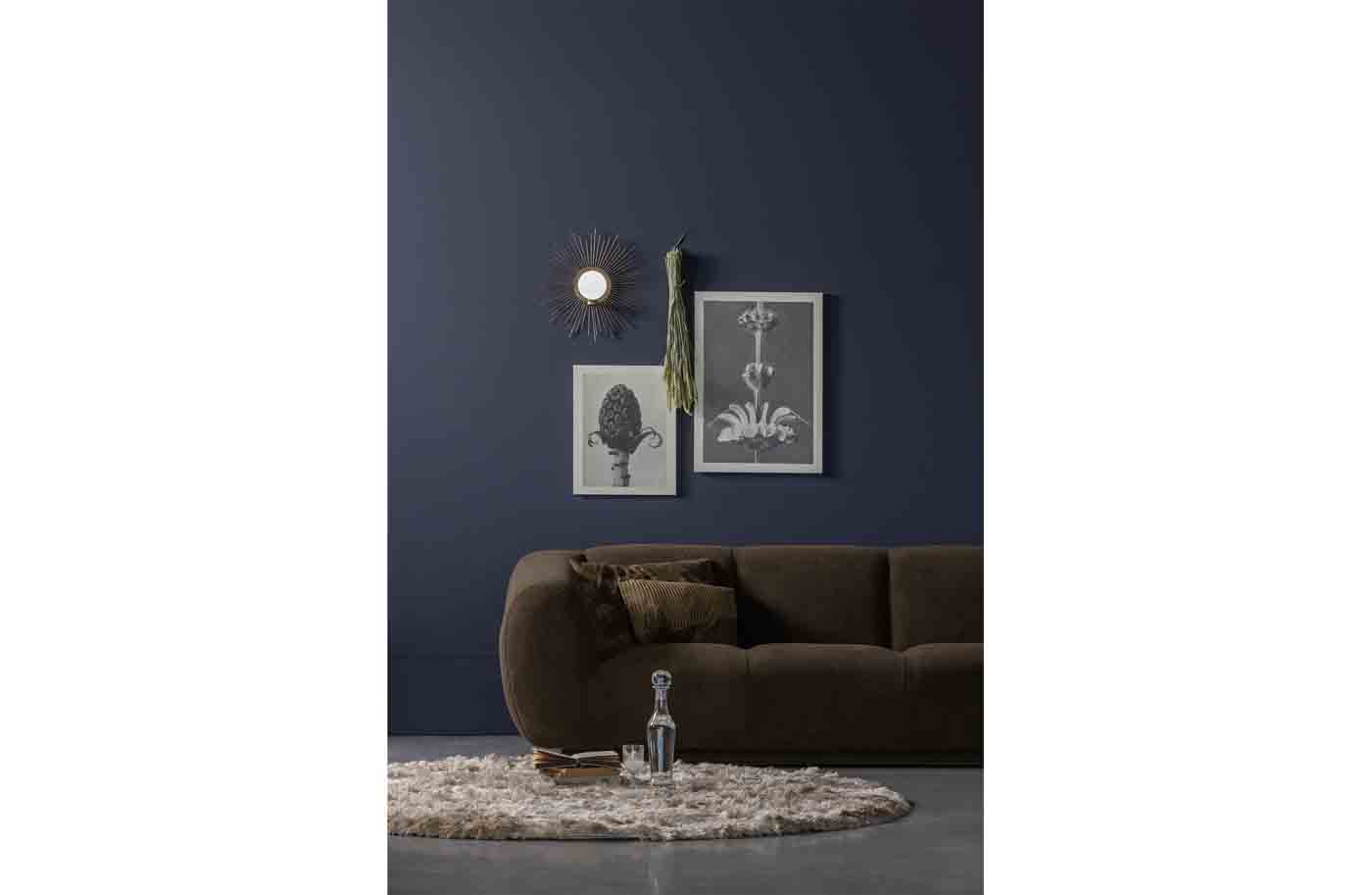 3 Sitzer Sofa Woolly, Braun