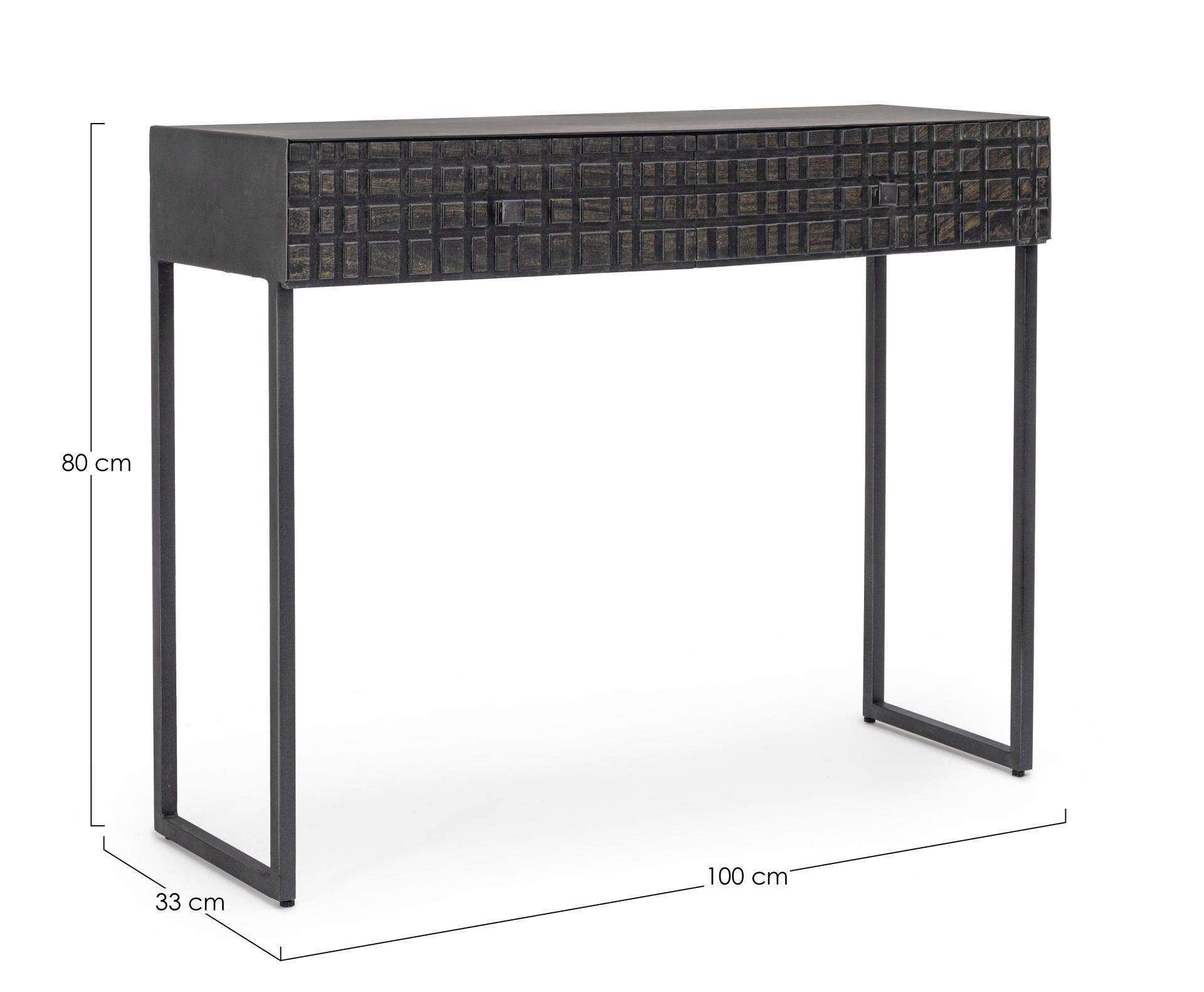 Konsole Dorset aus Mangoholz, 100 cm