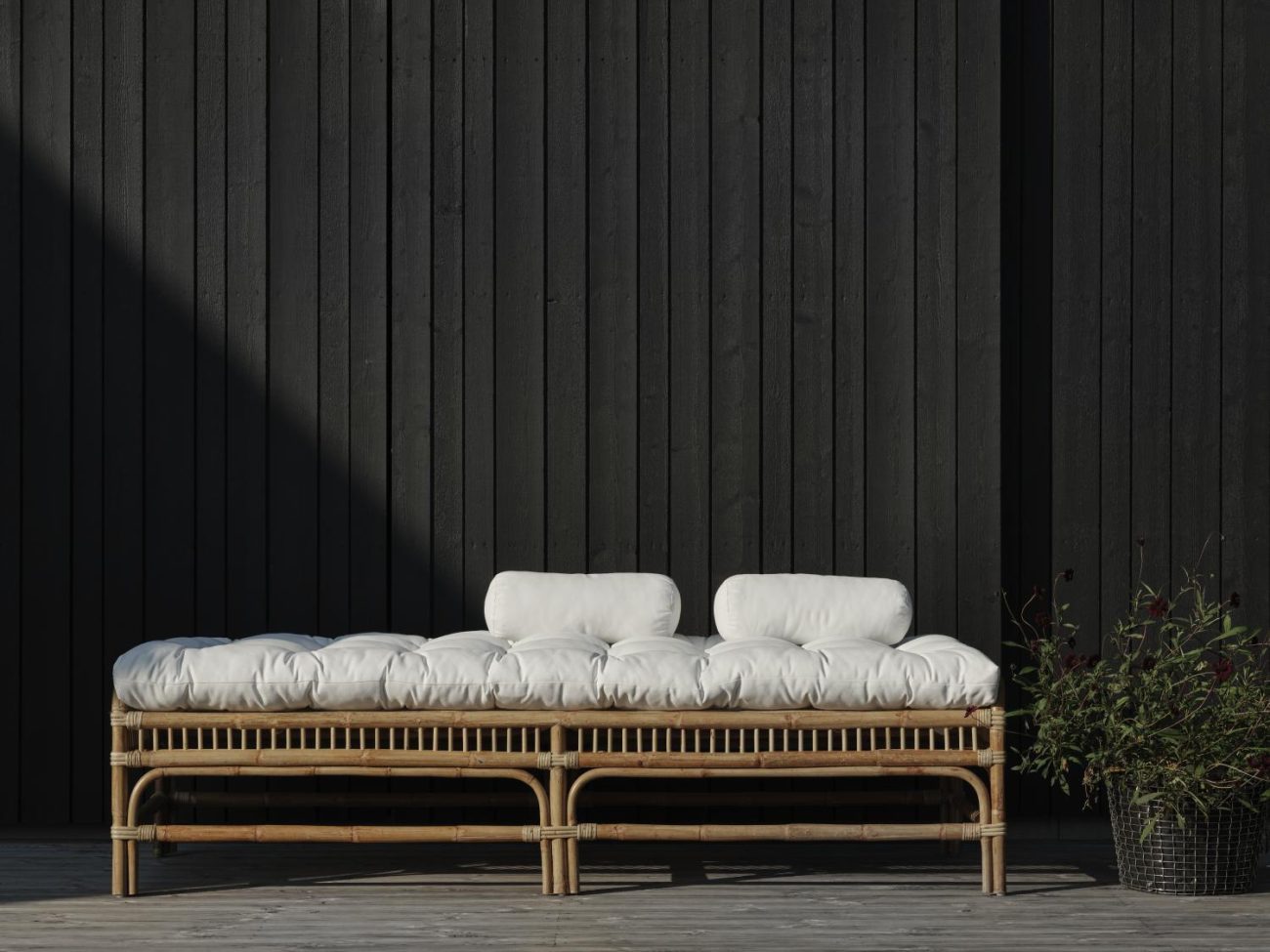 Daybed Vallda aus Rattan