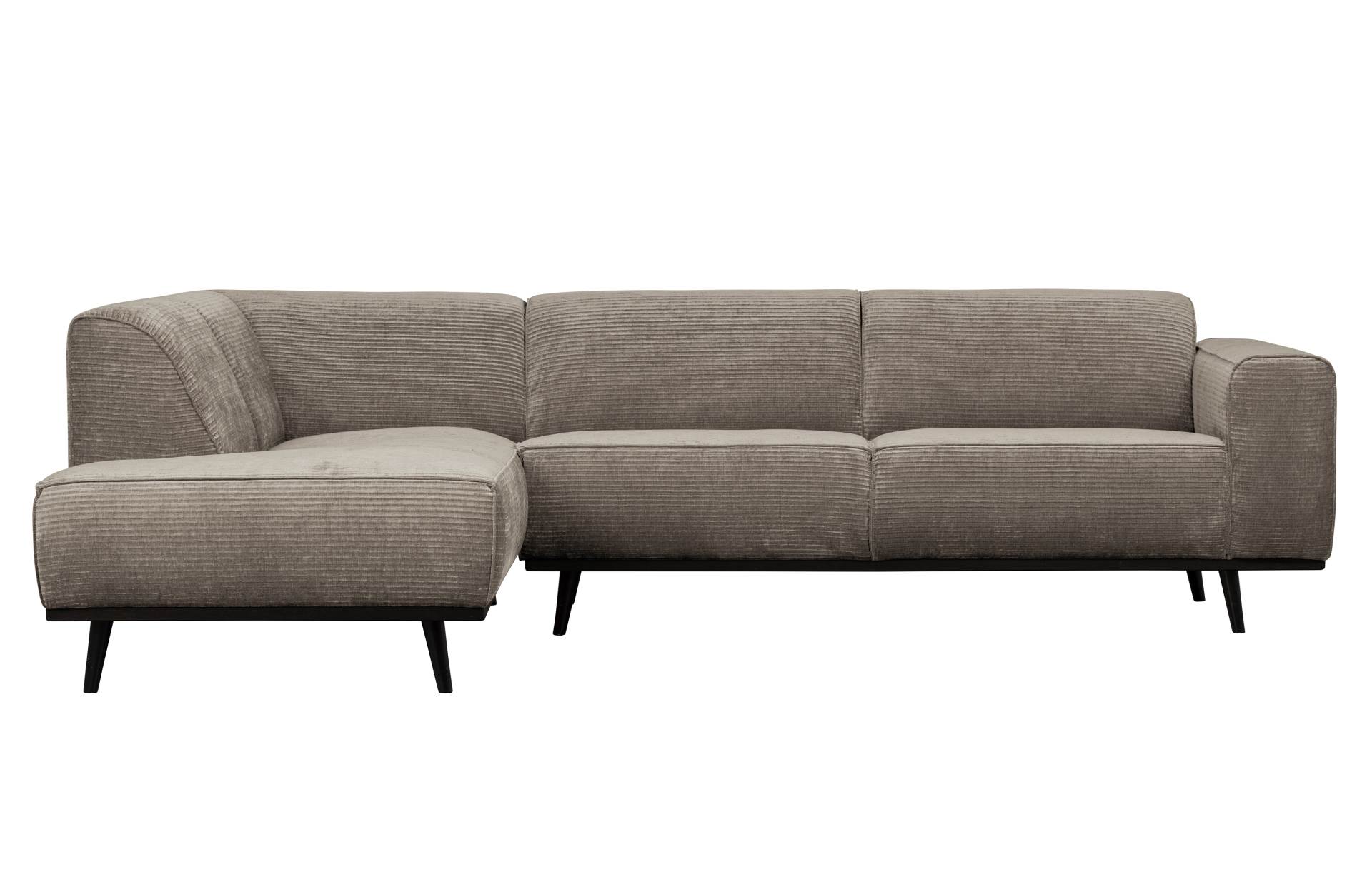 Ecksofa Statement aus gewebten Jacquard Links, Beige