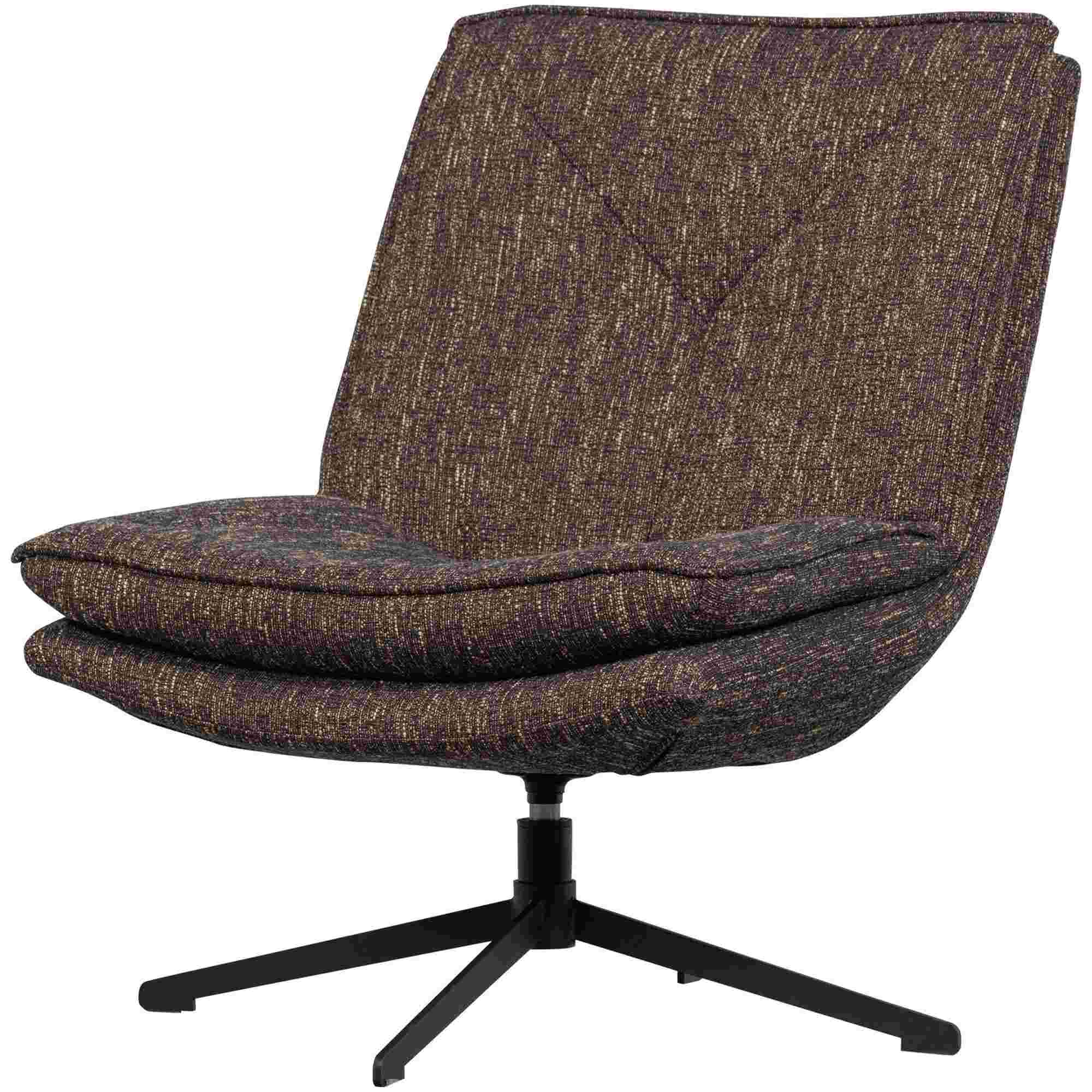 Drehsessel Milaro Braun Melange - moderner Relaxsessel