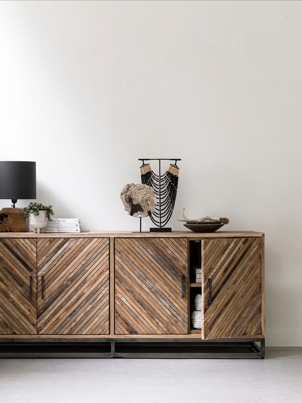 Sideboard Budapest aus Teakholz, 195 cm