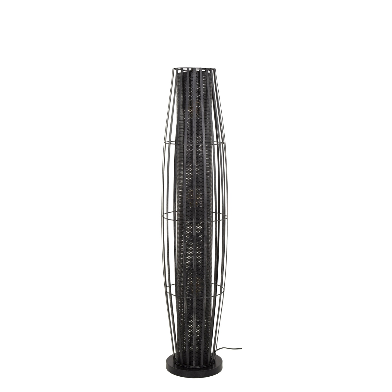 Stehleuchte Mallafo, 3-flammig - Metall Anthrazit, 120 cm, inkl. LED