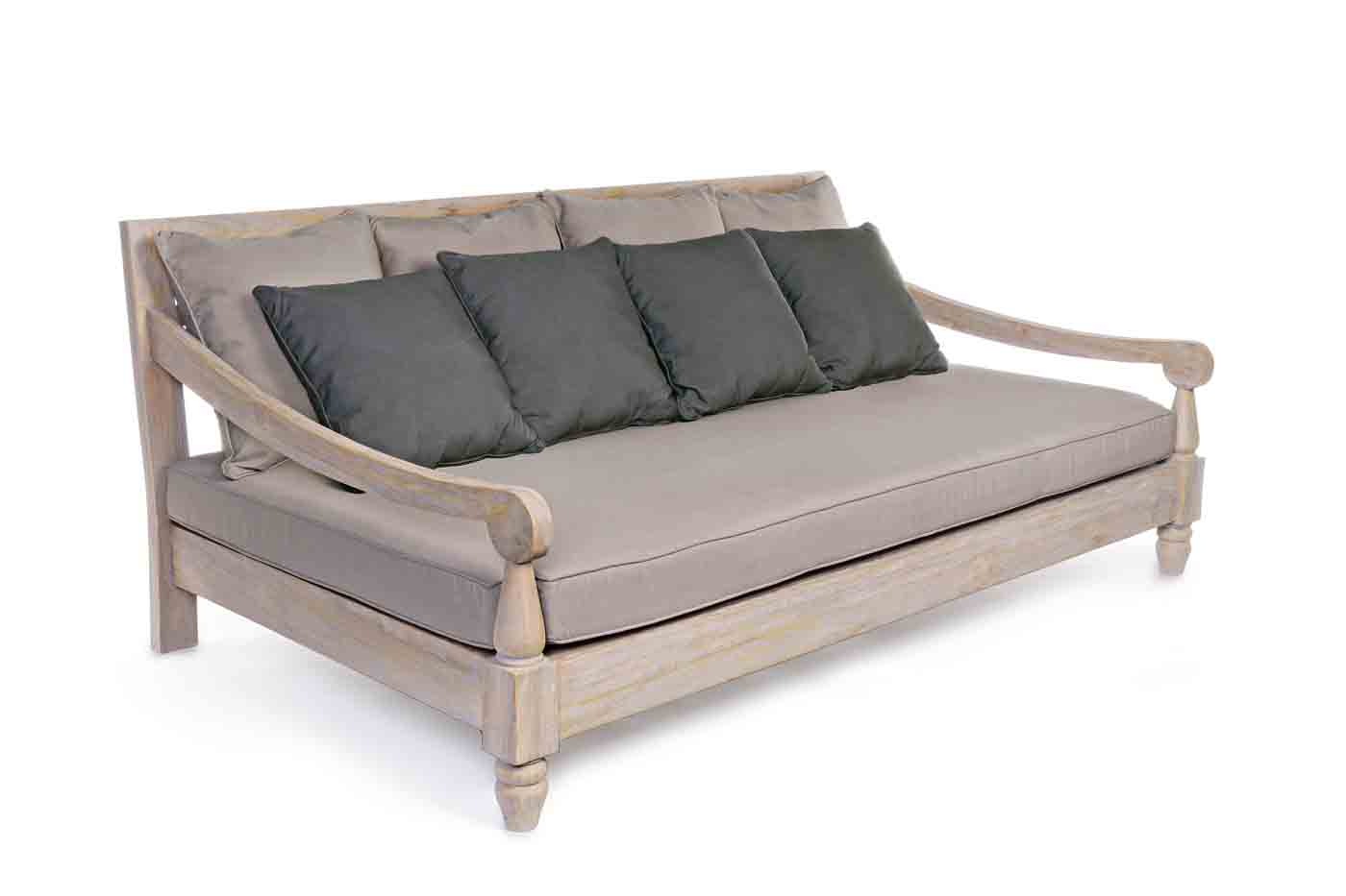 Daybed Bali mit Kissen, Natur