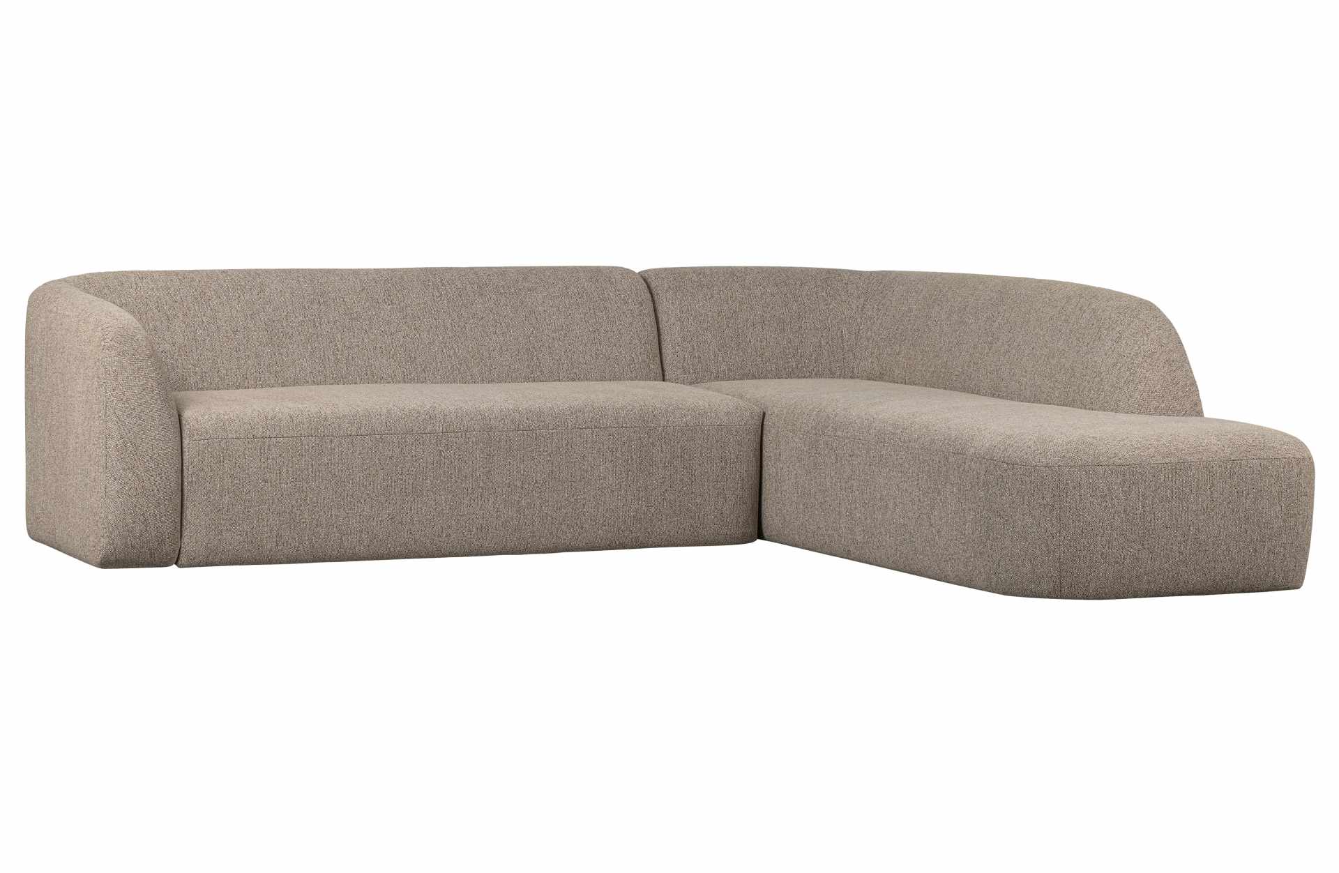 Ecksofa Sloping, Rechts, Hellbraun