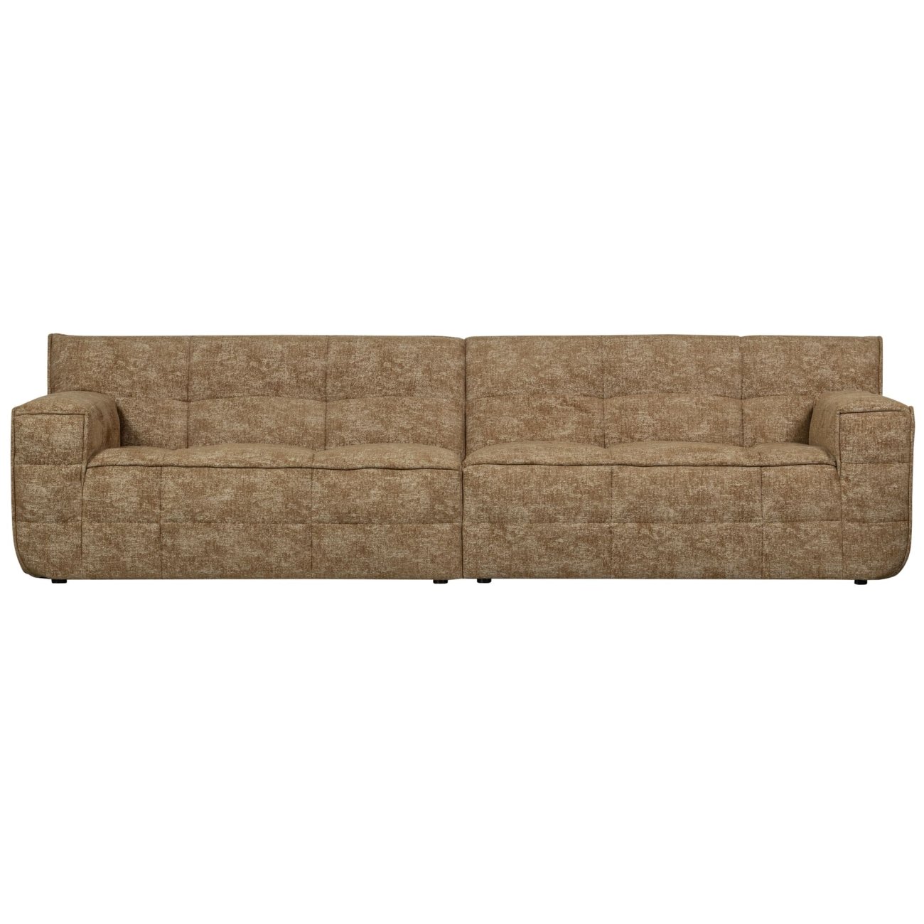 Sofa Timor aus Chenille-Stoff, Braun