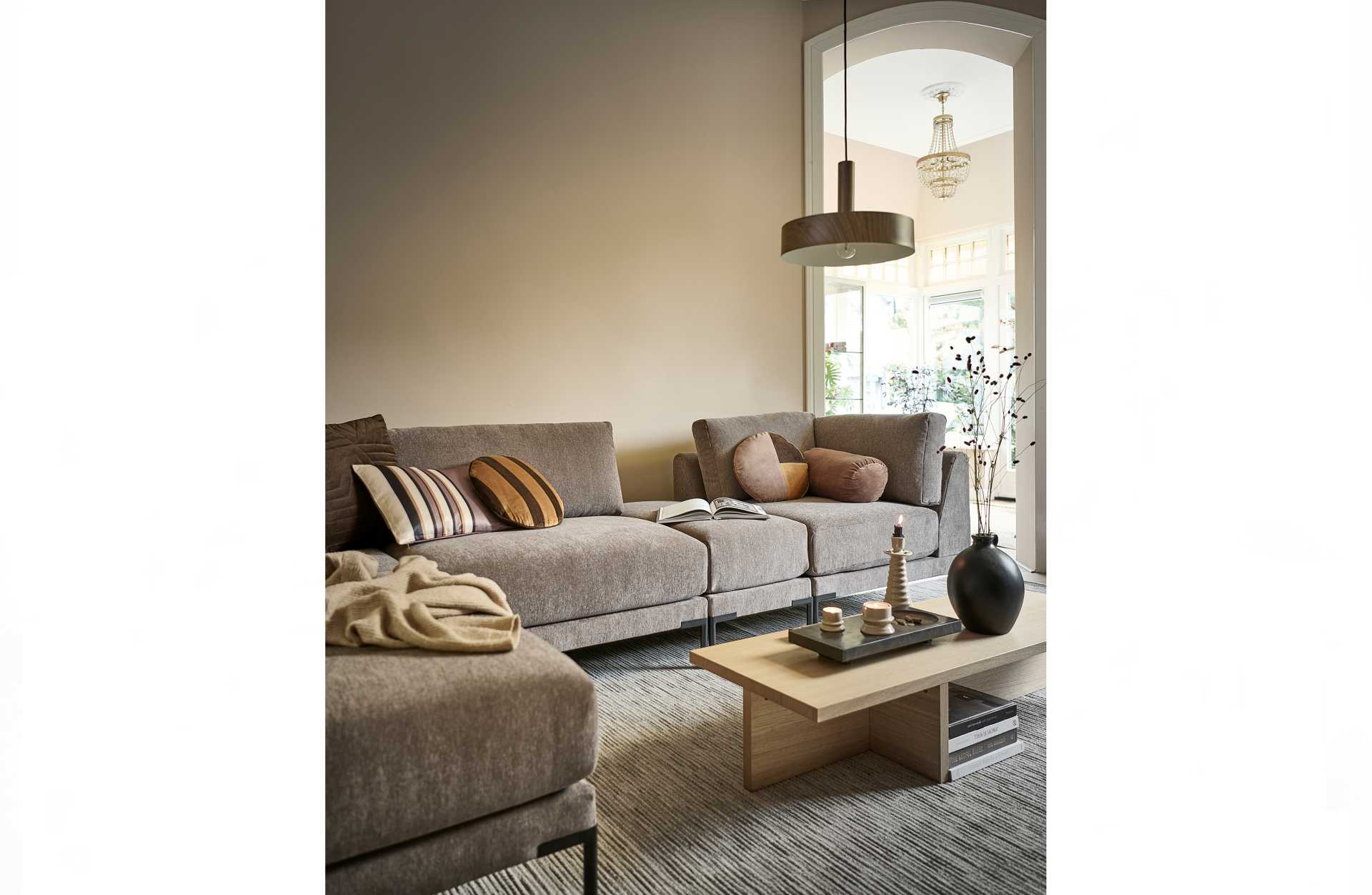 Modulsofa Couple Loveseat Element, Taupe