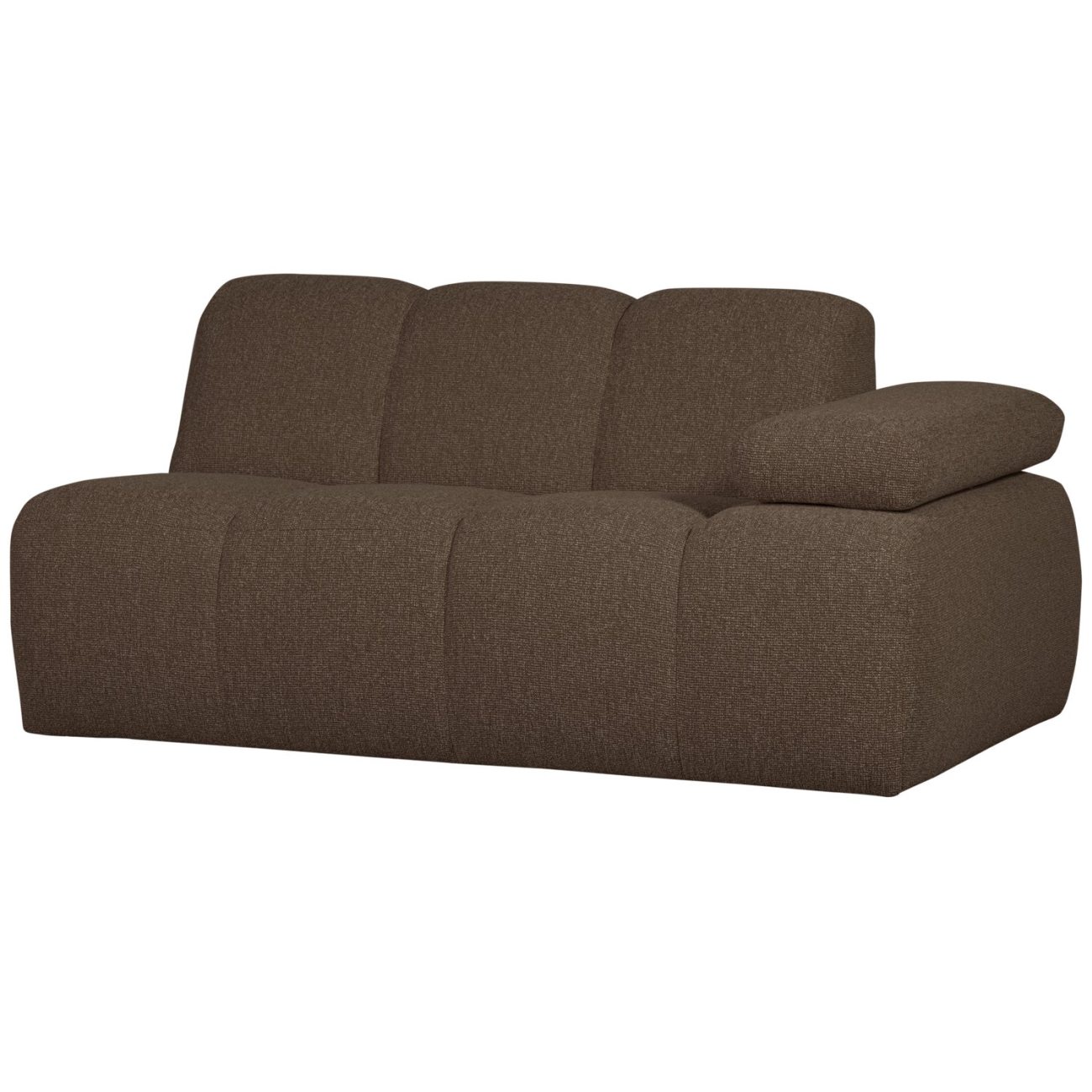 Modulsofa Mojo Boucle 1,5er Arm-Rechts, Braun