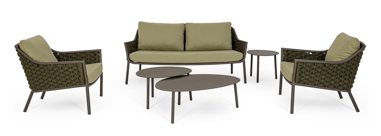 Gartencouchtisch Sparky 100x70 cm, Olive