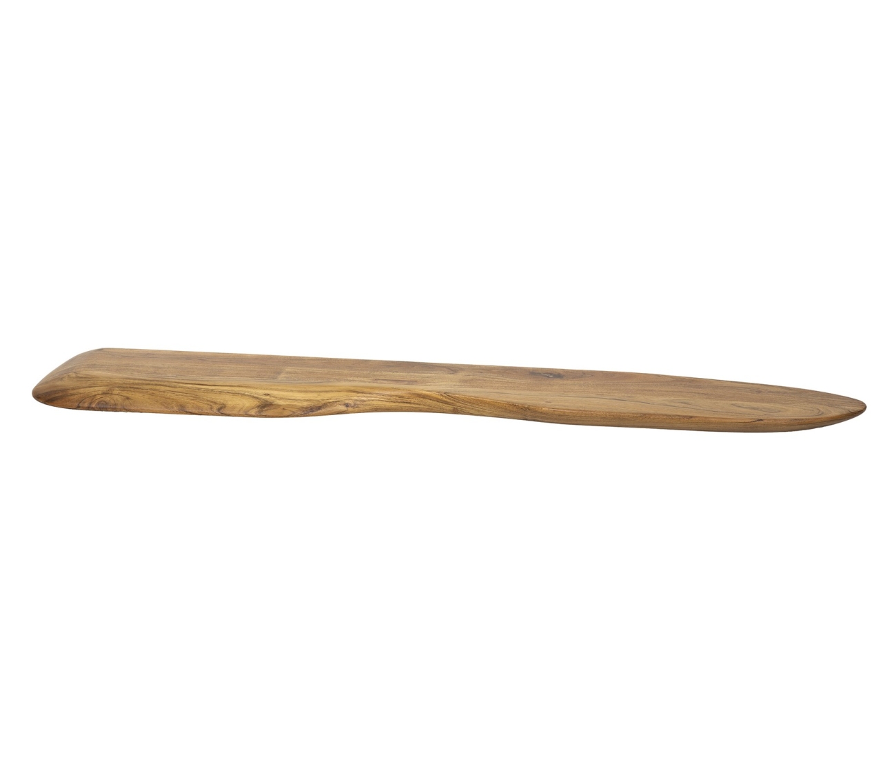 Wandregal Yore - Akazienholz massiv Braun, natürliche Kante, 120 cm