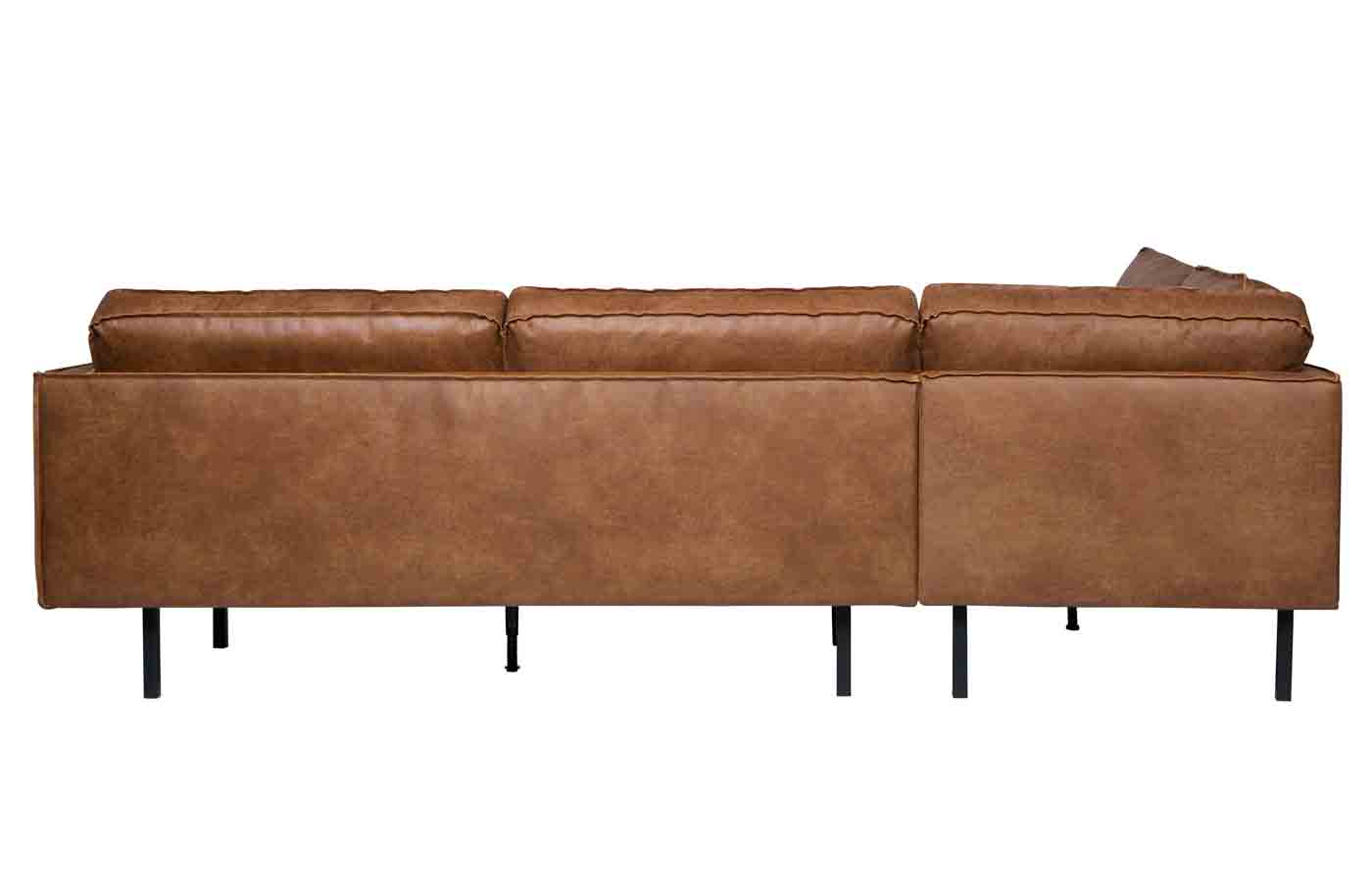 Rodeo Ecksofa Lederoptik, links Cognac