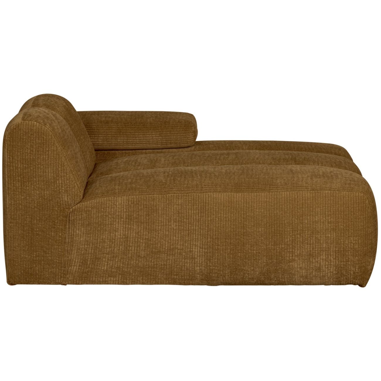 Modulsofa Mojo Flachcord Chaiselongue-Rechts, Honiggelb