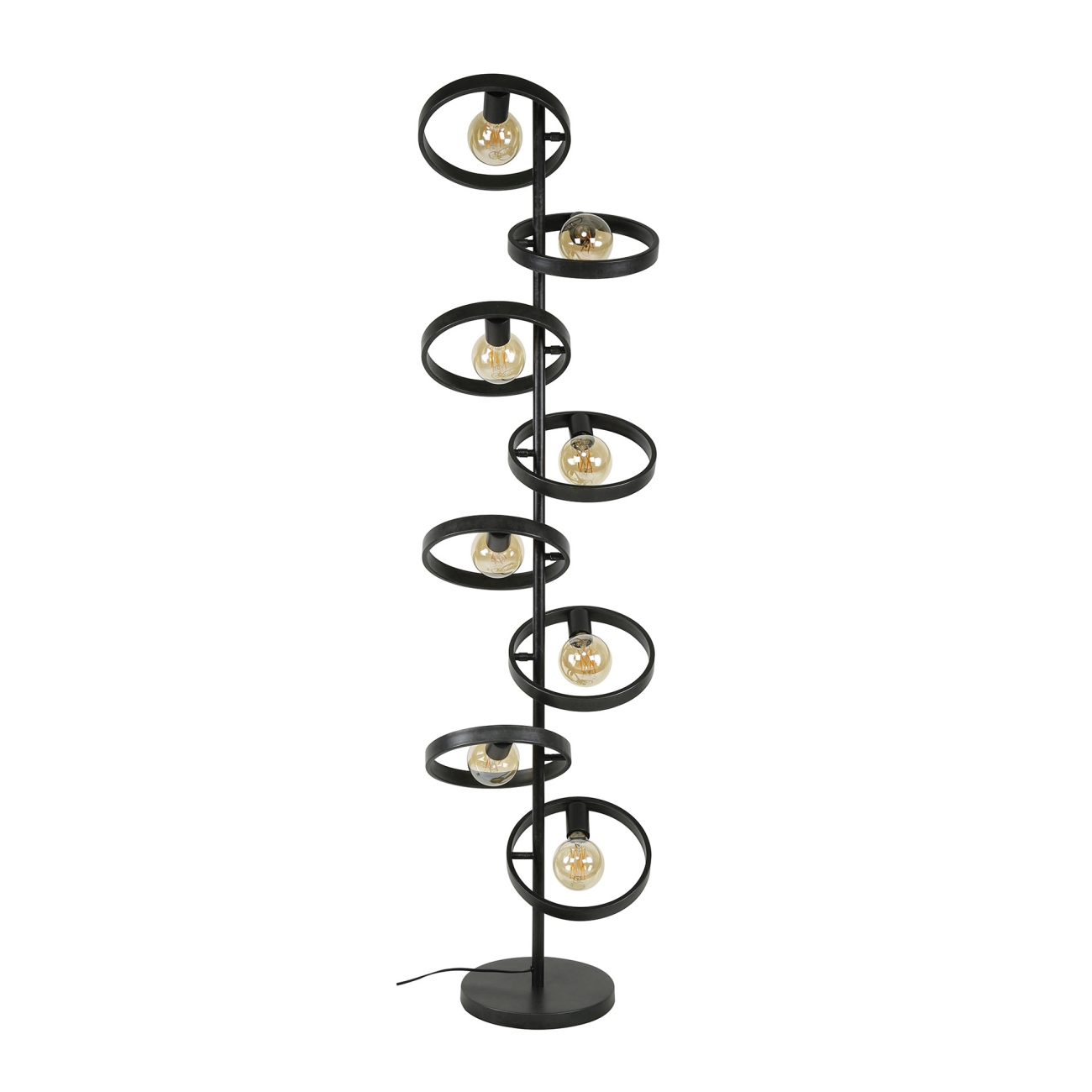 Stehleuchte Duronda, 8-flammig - Metall Anthrazit, H 160 cm, inkl. LED