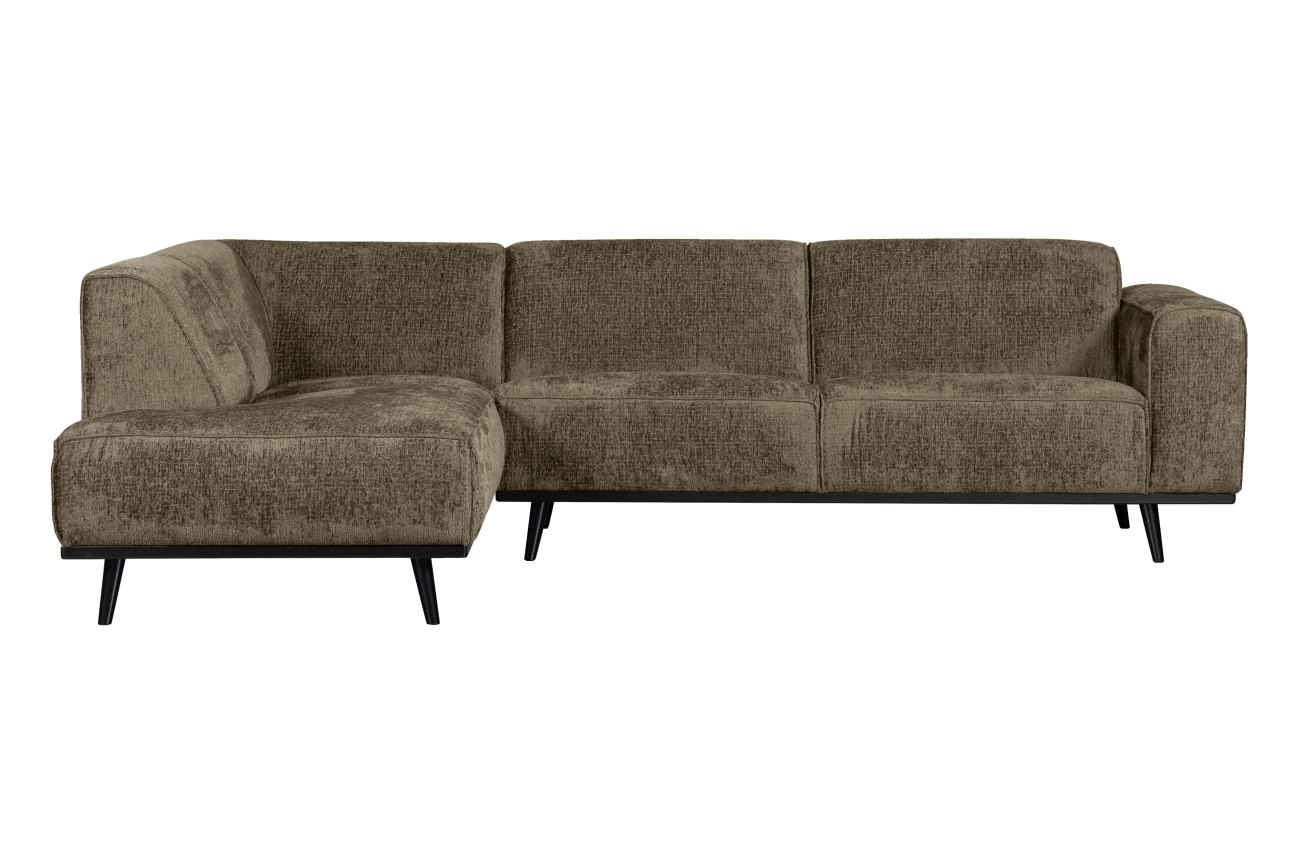 Ecksofa Statement aus Struktursamt Links, Bonsai