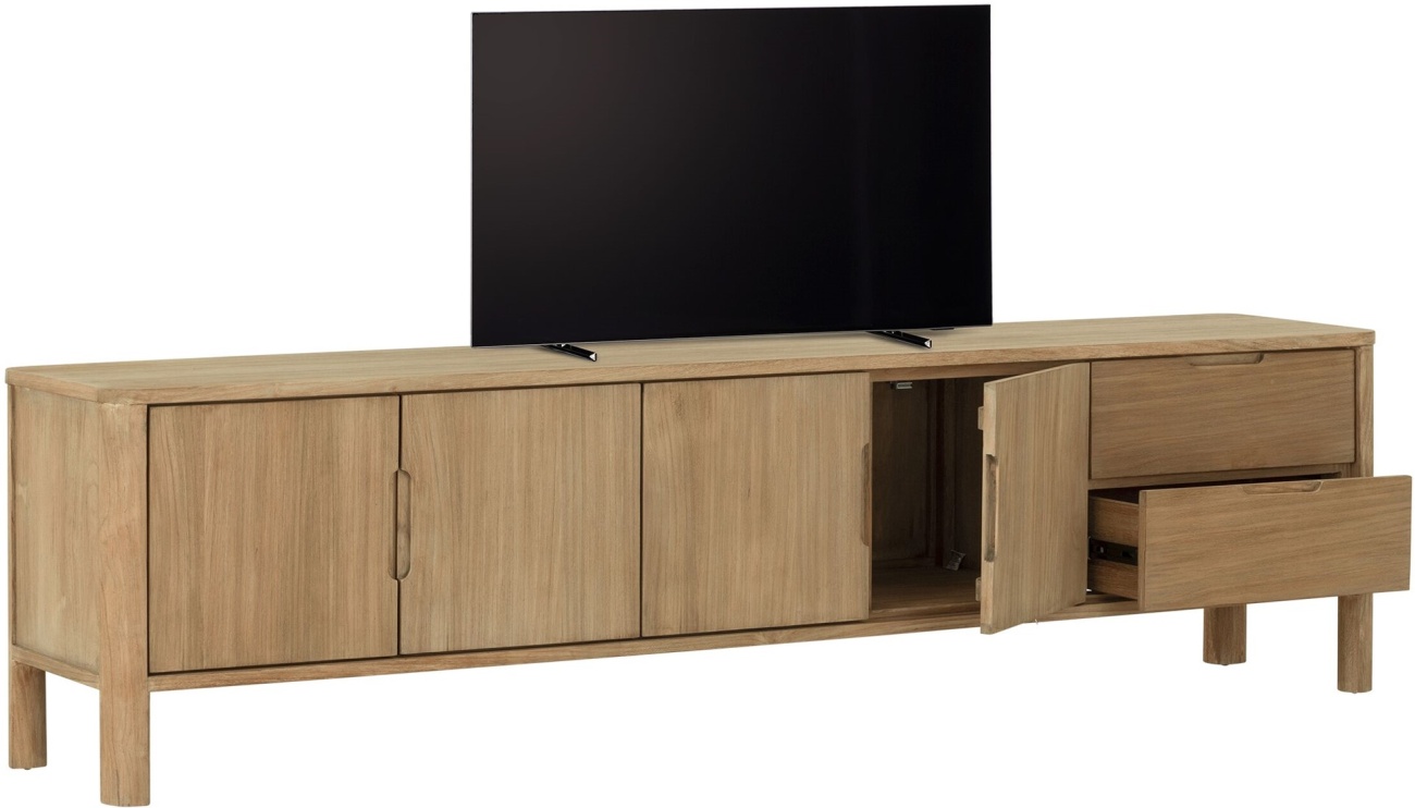 TV Board Forte aus Teakholz, 210 cm