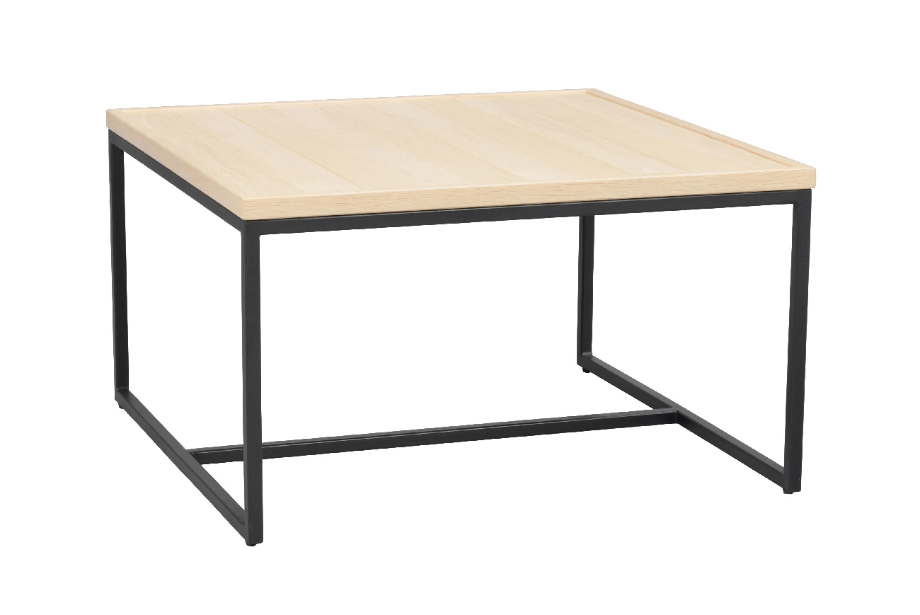 Couchtisch Deerfield, Eiche 70x70cm, Weiß
