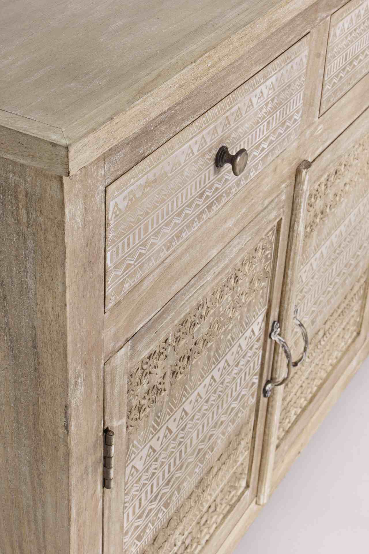 Sideboard Mayra aus Mangoholz, 135 cm