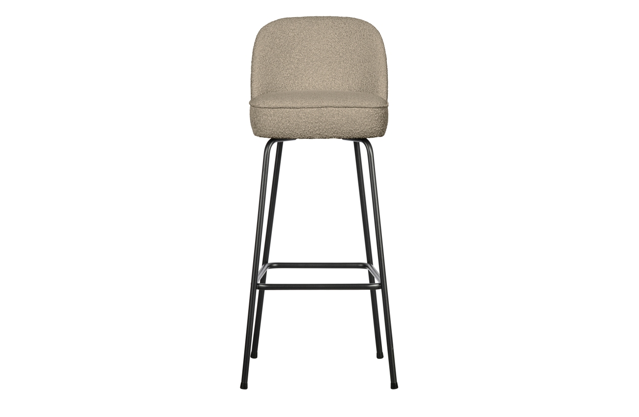 Barhocker Vogue aus Boucle-Stoff, Beige Barhocker Vogue aus Boucle-Stoff, Beige