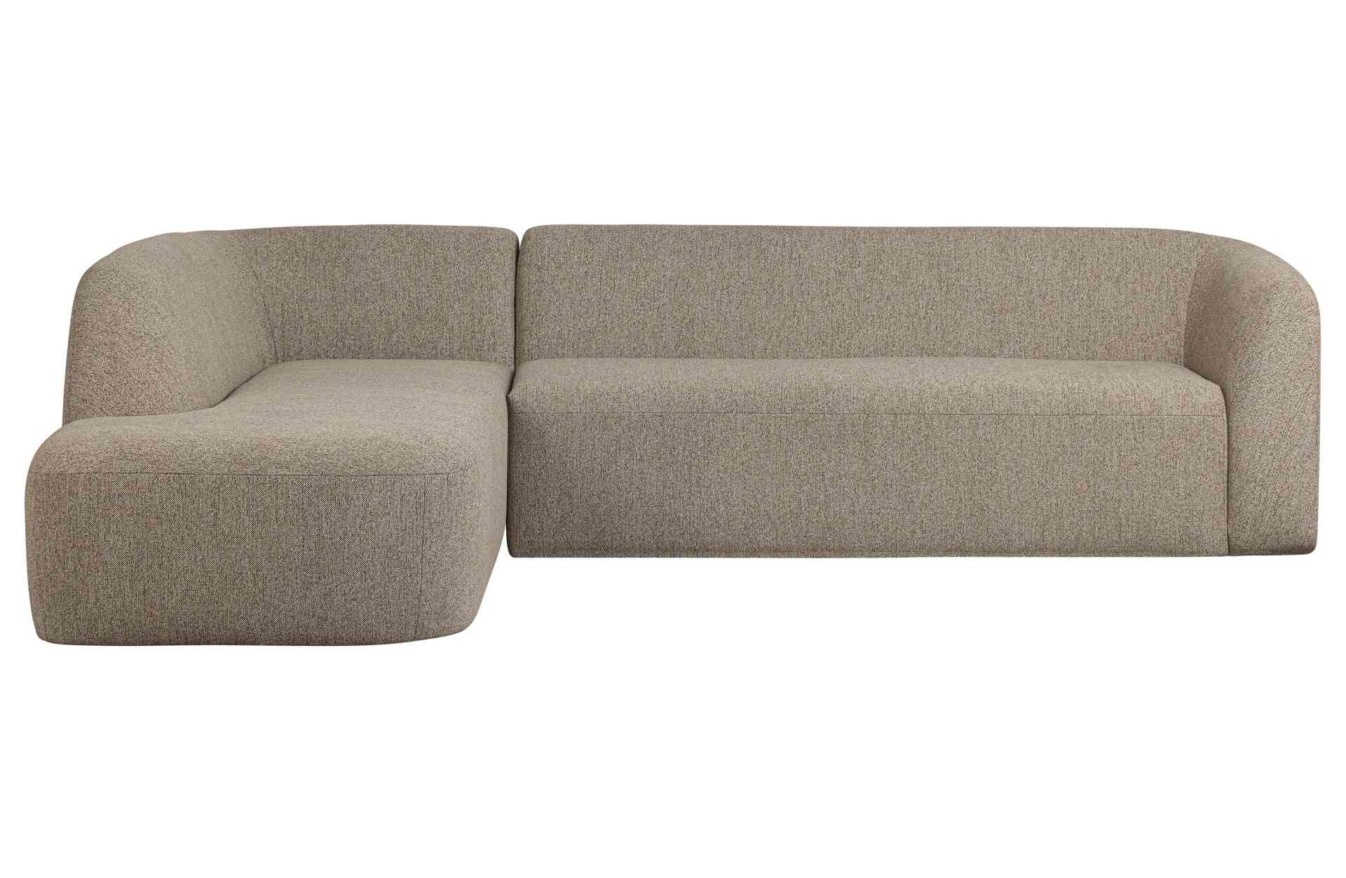 Ecksofa Sloping, Links, Hellbraun